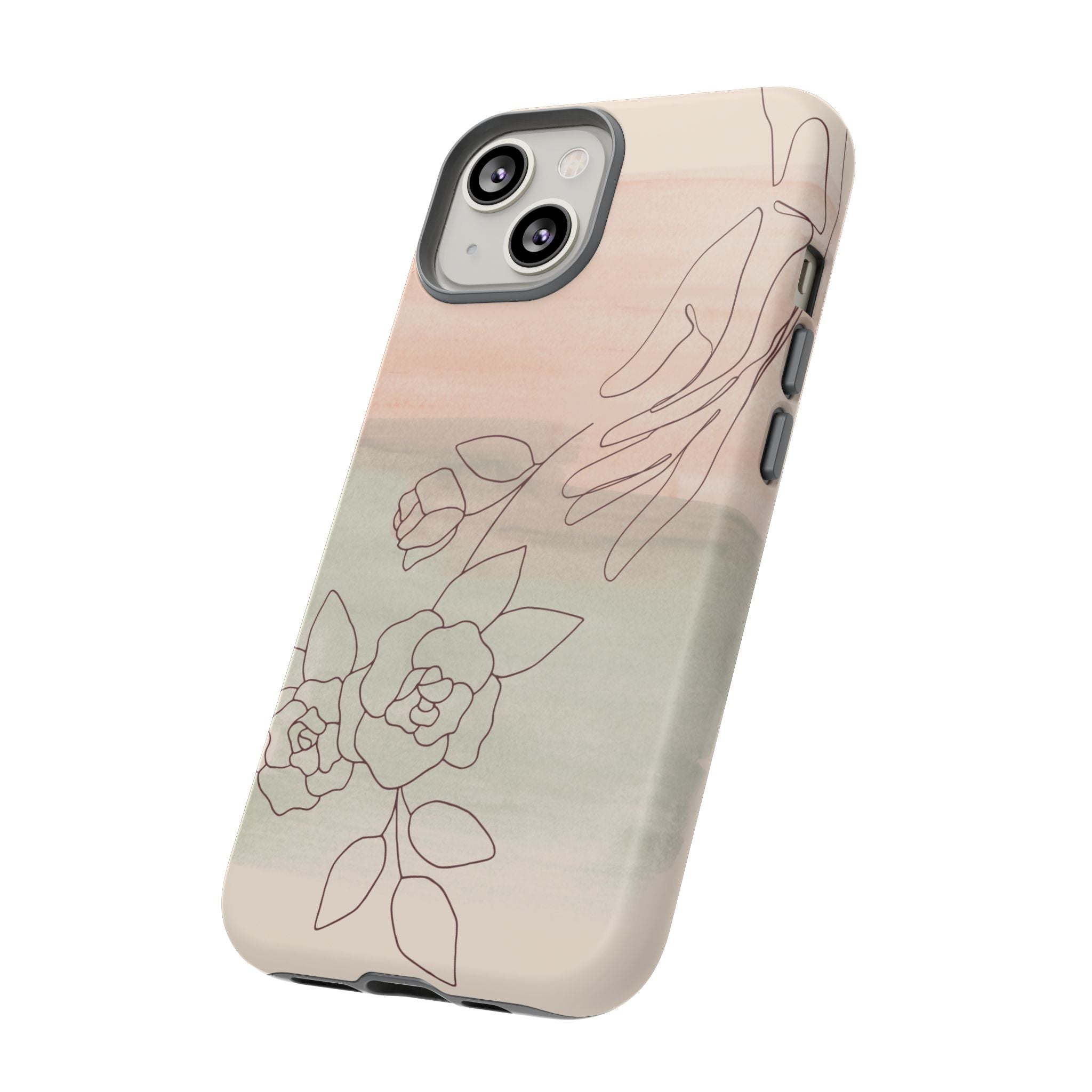 Floral Watercolor Slim Tough Phone Case