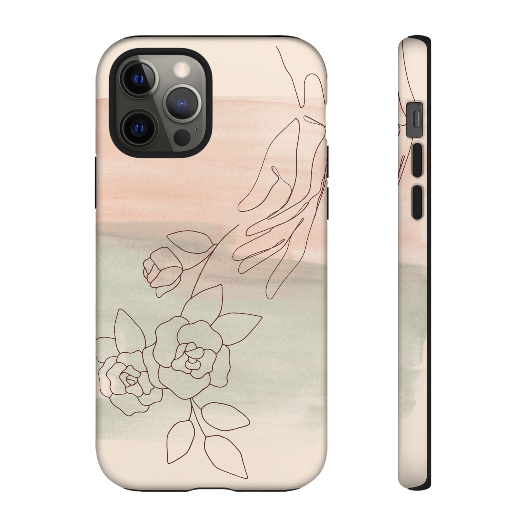 Floral Watercolor Slim Tough Phone Case