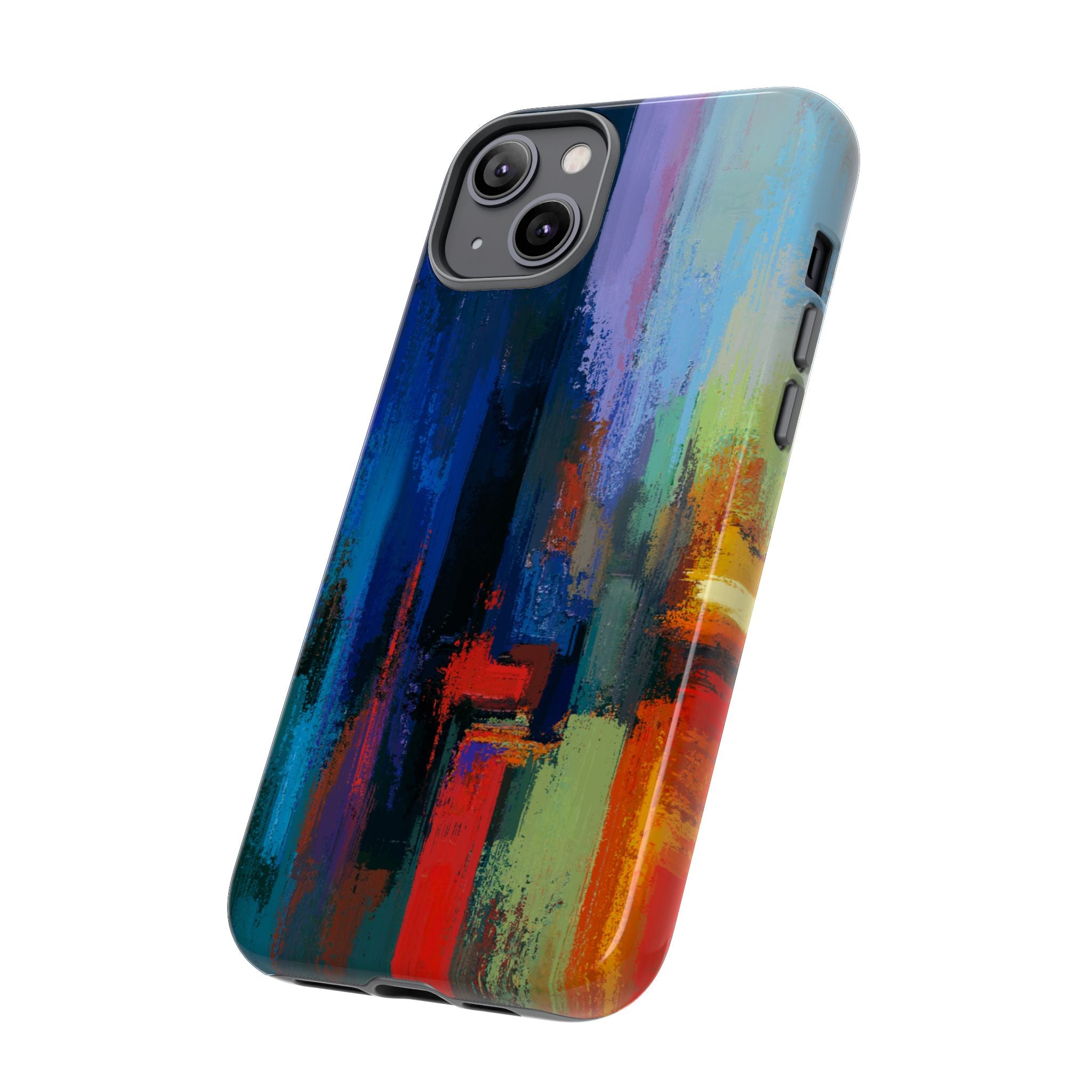 Abstract Colorblock Vibrant Protective iPhone Tough Case