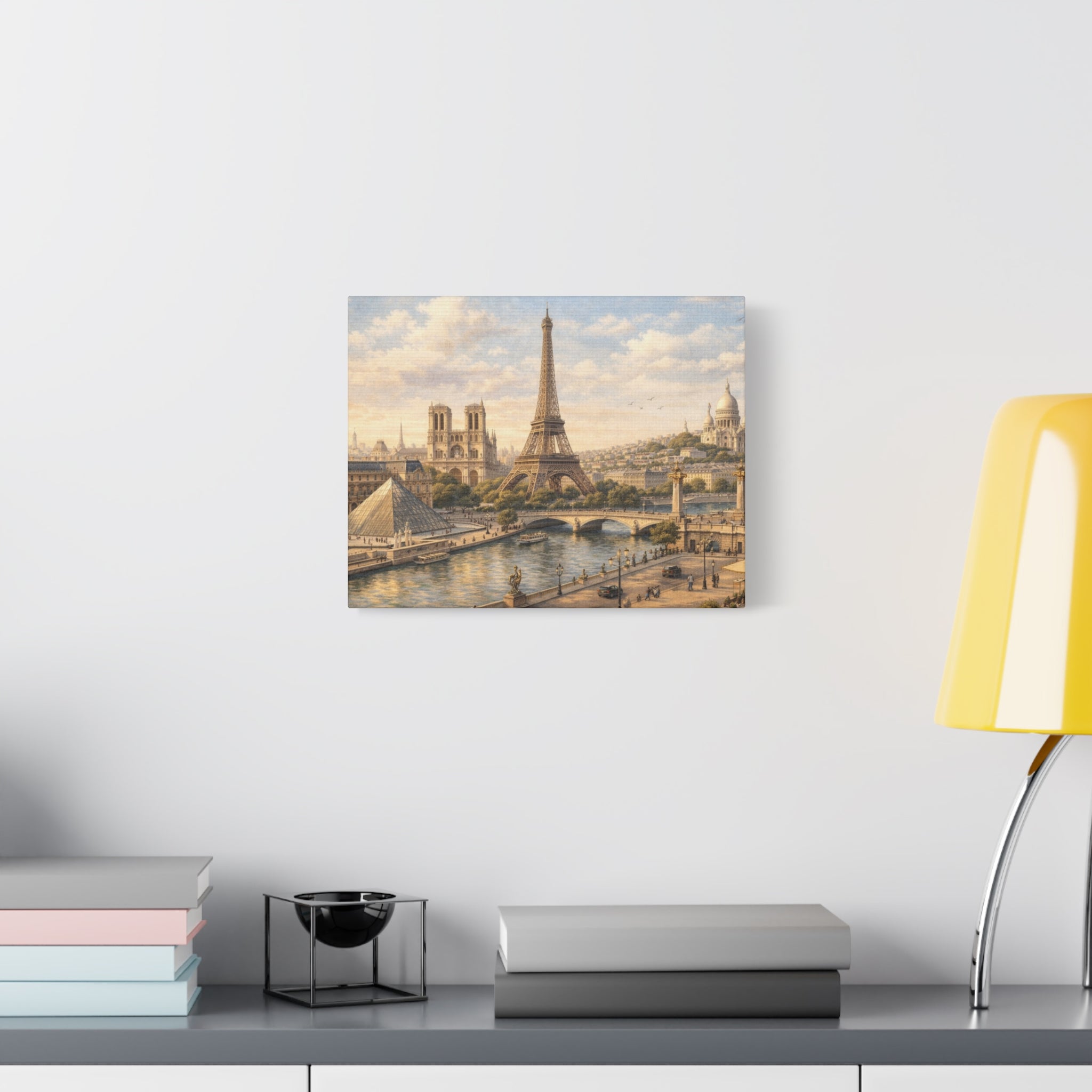 Paris Skyline Matte Canvas Wall Art