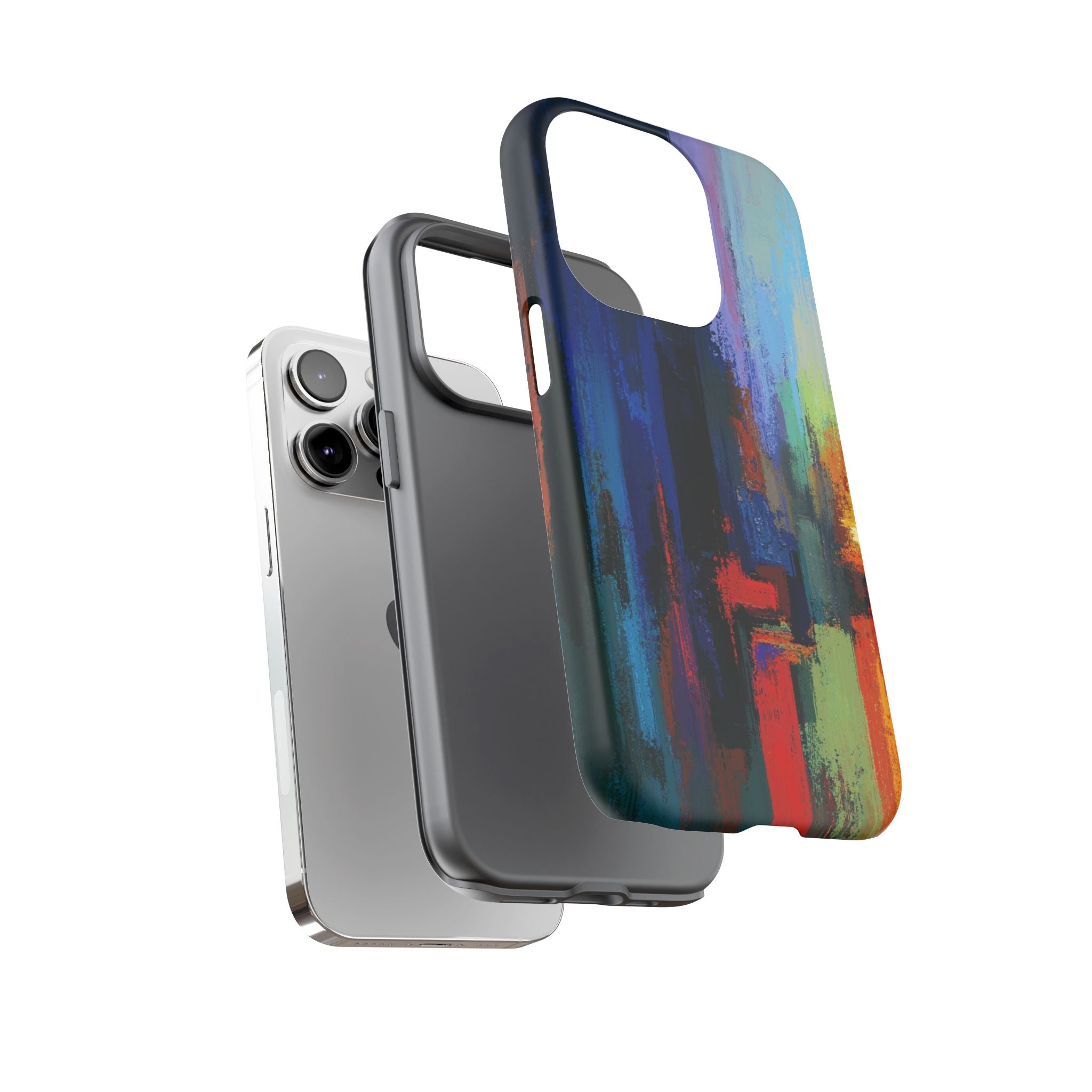 Abstract Colorblock Vibrant Protective iPhone Tough Case