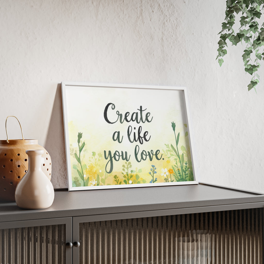 Create a Life You Love Framed Wall Art