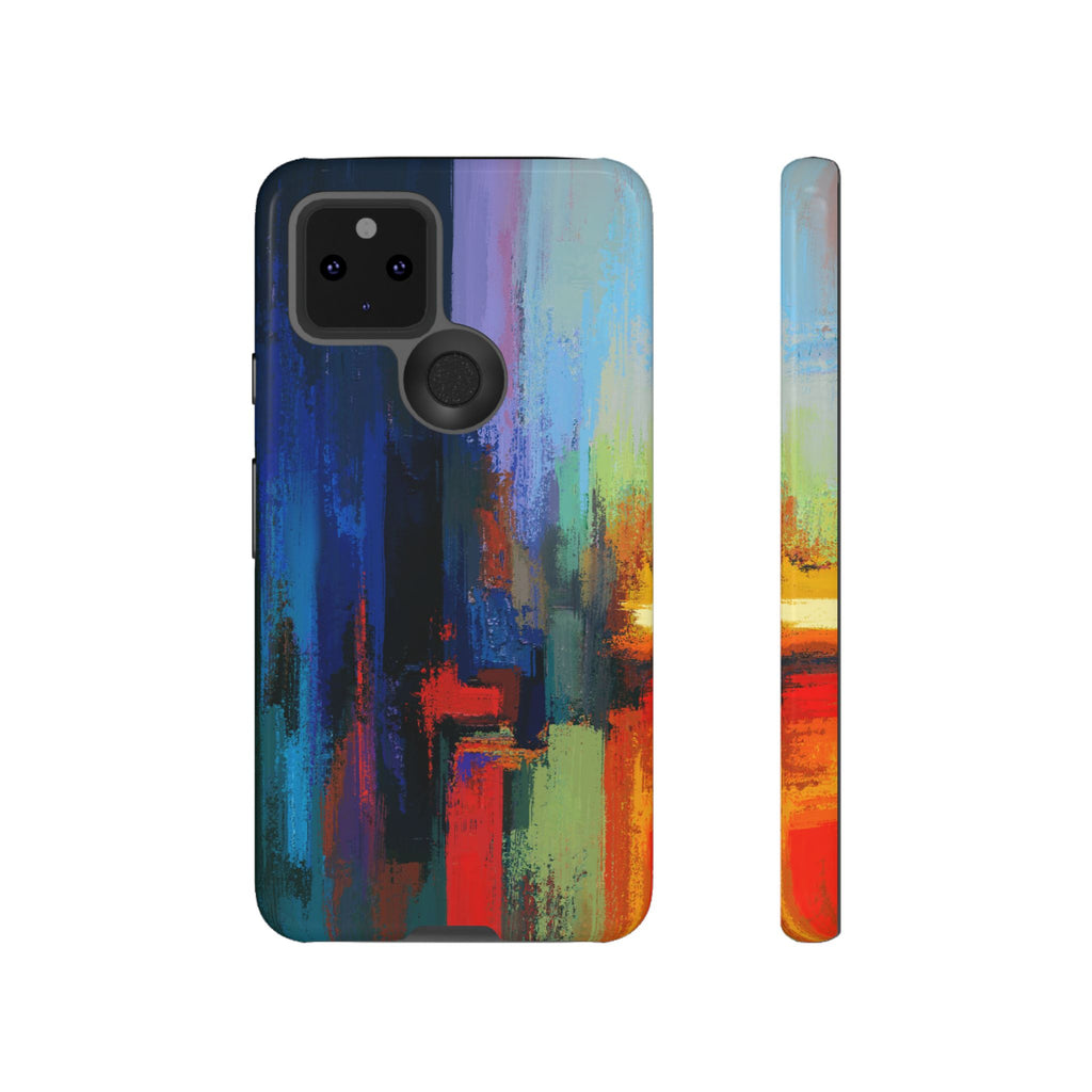 Abstract Colorblock Vibrant Protective iPhone Tough Case