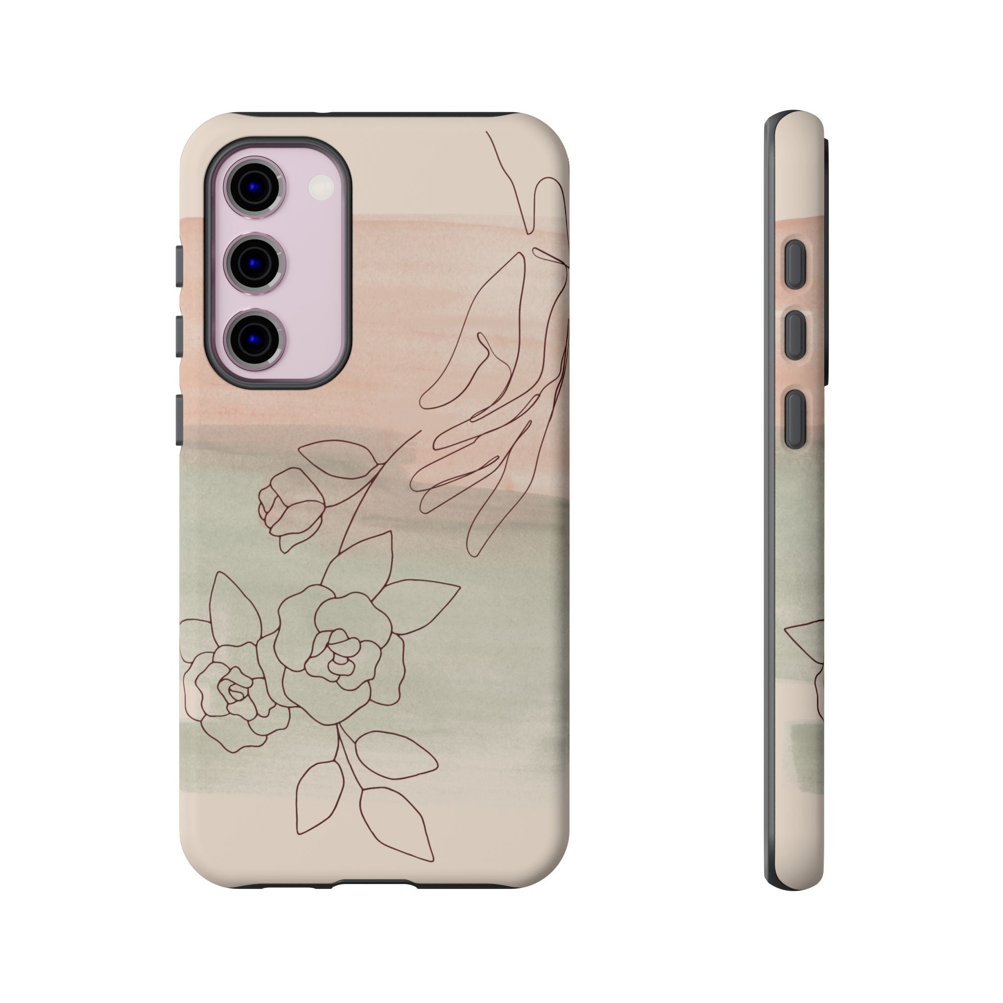Floral Watercolor Slim Tough Phone Case