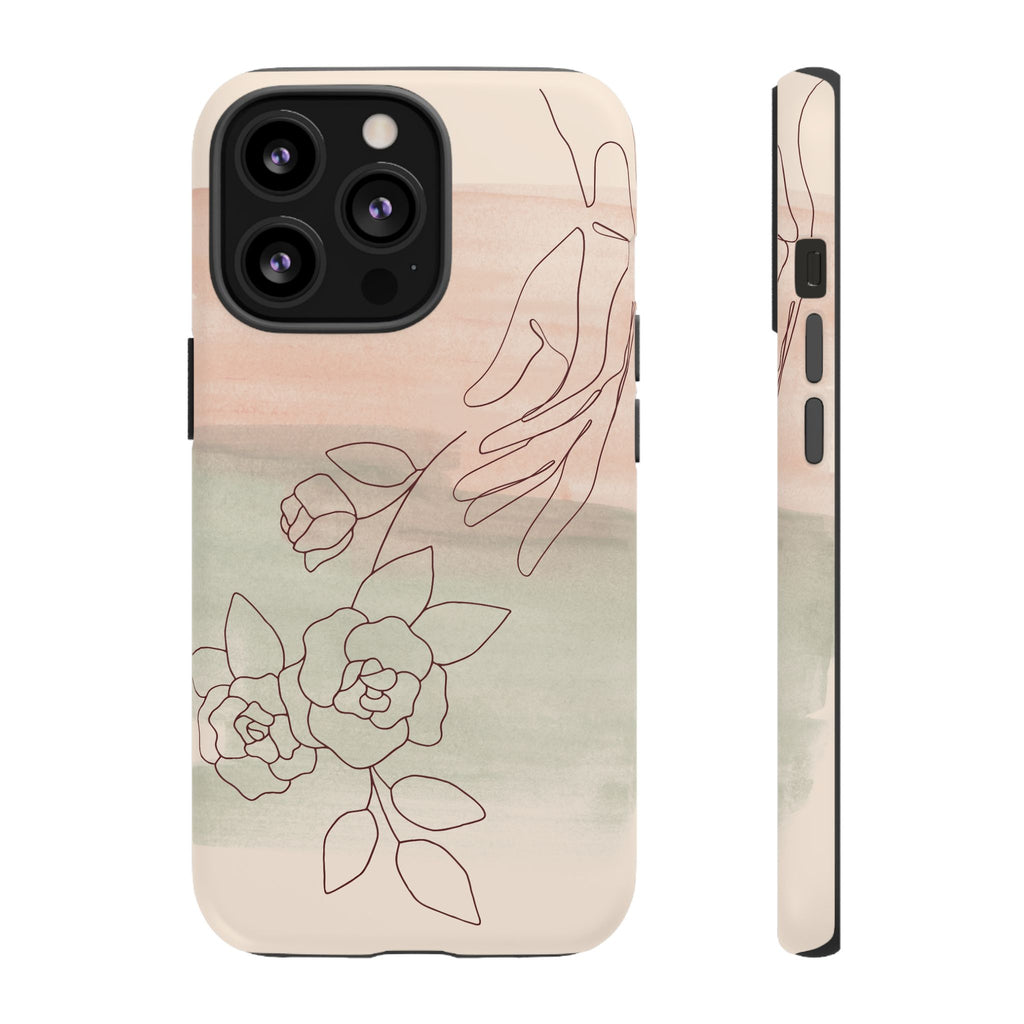 Floral Watercolor Slim Tough Phone Case