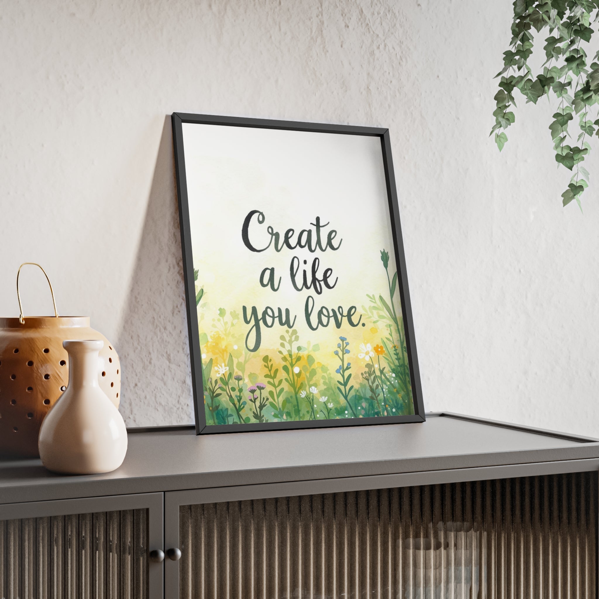 Create a Life You Love Framed Wall Art