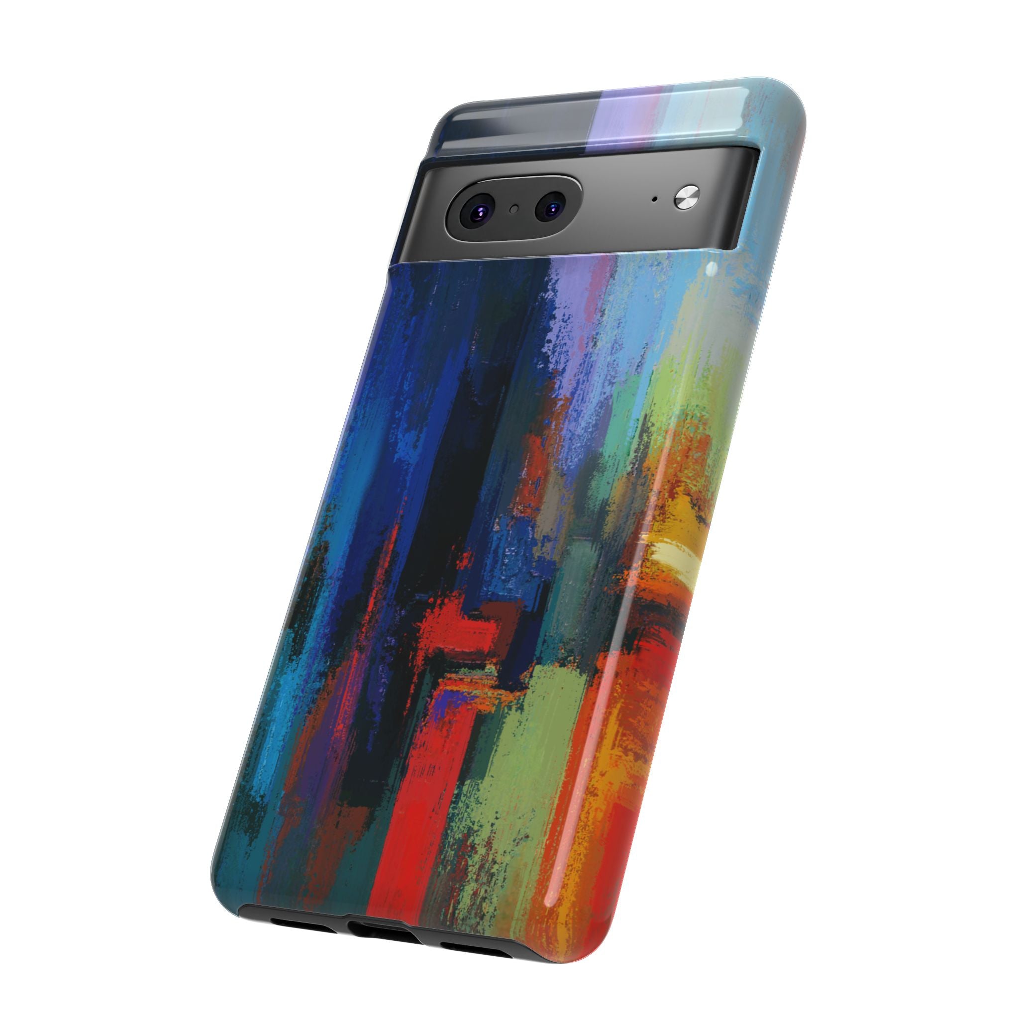 Abstract Colorblock Vibrant Protective iPhone Tough Case