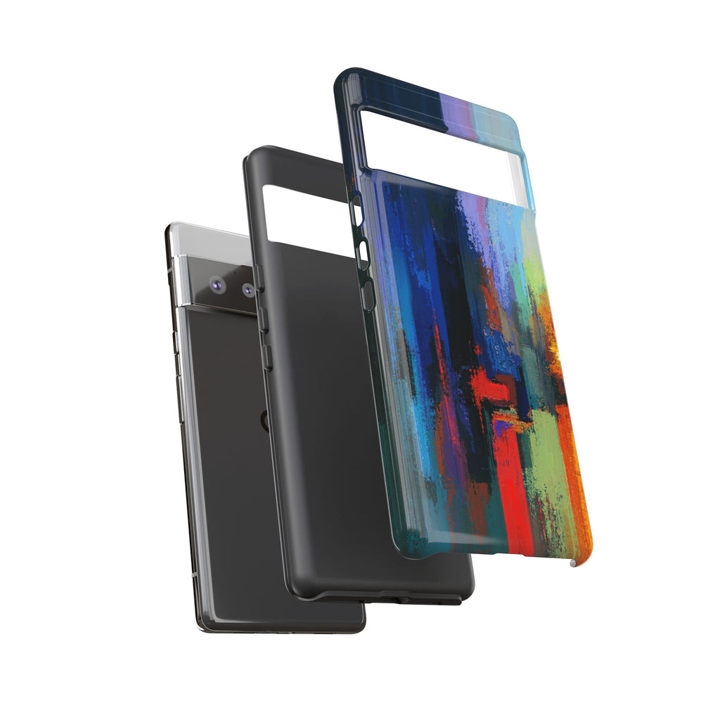 Abstract Colorblock Vibrant Protective iPhone Tough Case