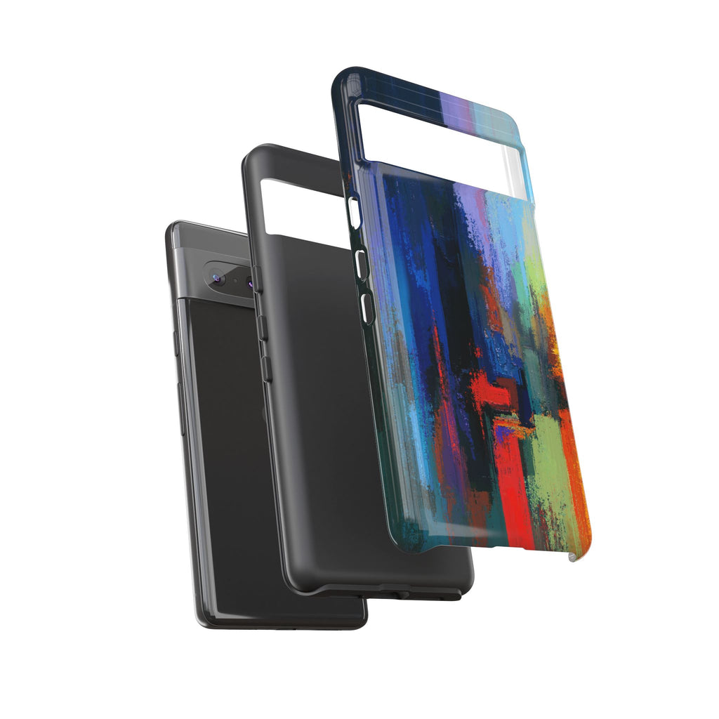 Abstract Colorblock Vibrant Protective iPhone Tough Case