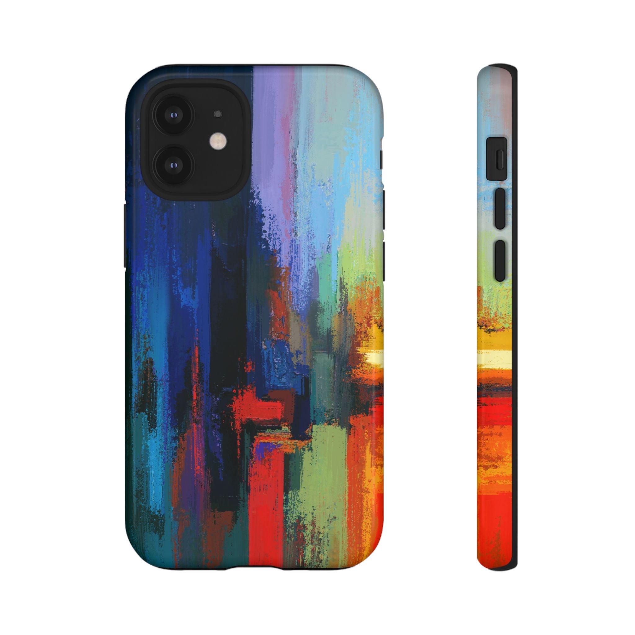 Abstract Colorblock Vibrant Protective iPhone Tough Case