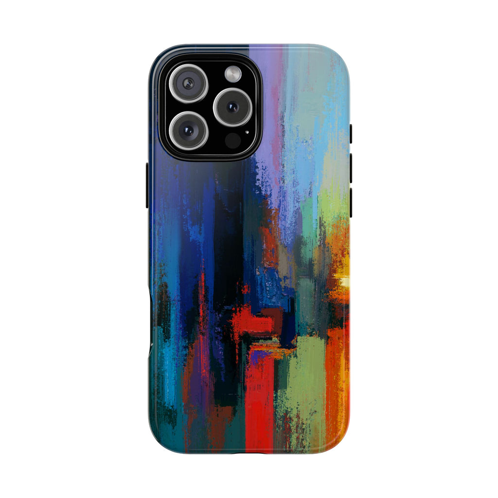 Abstract Colorblock Vibrant Protective iPhone Tough Case