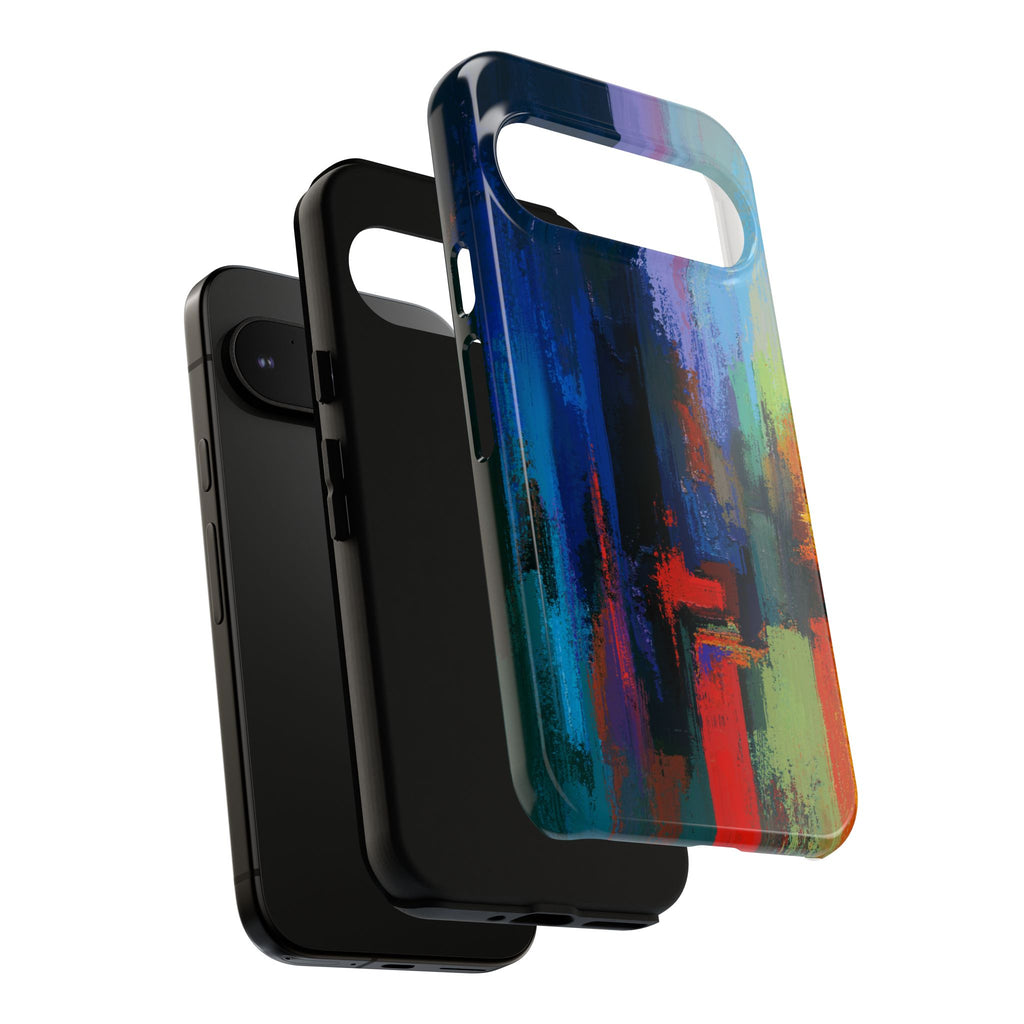 Abstract Colorblock Vibrant Protective iPhone Tough Case