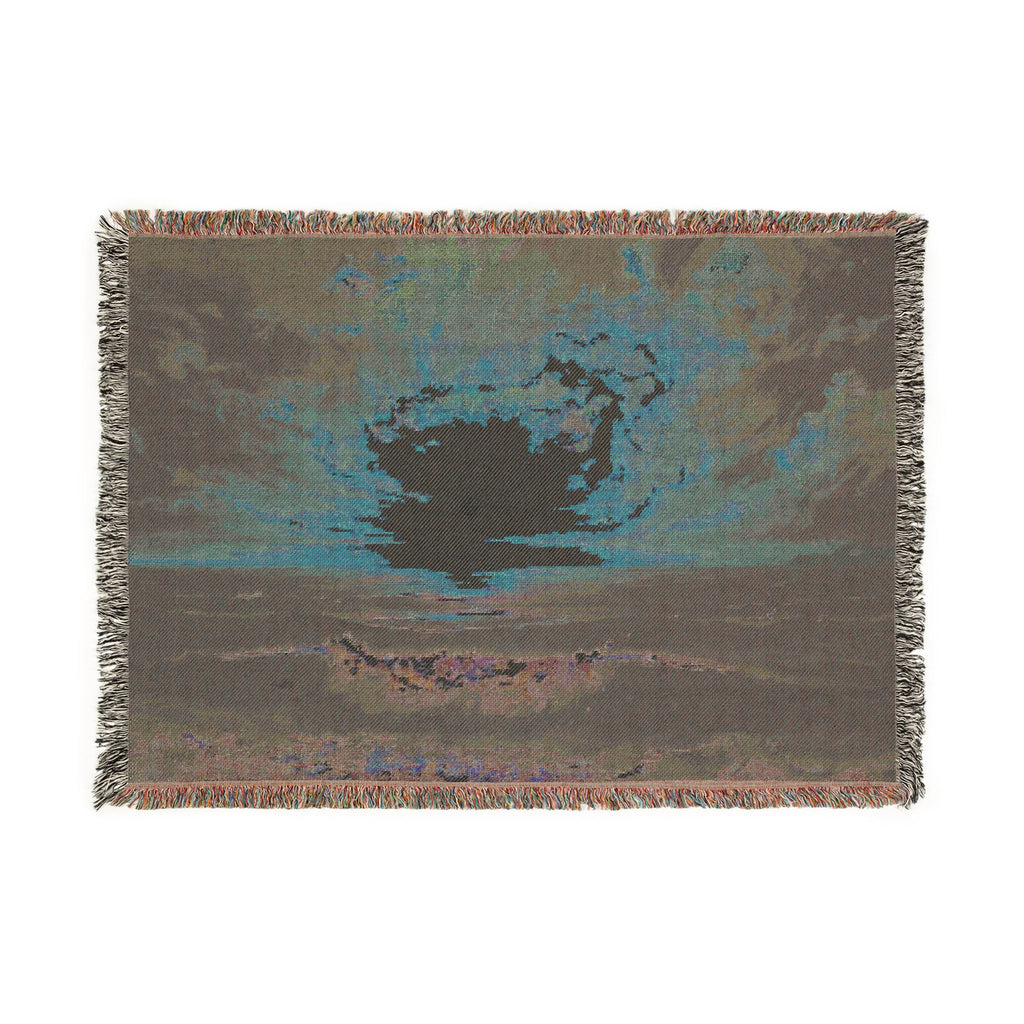 Beach Sunset Woven Blanket