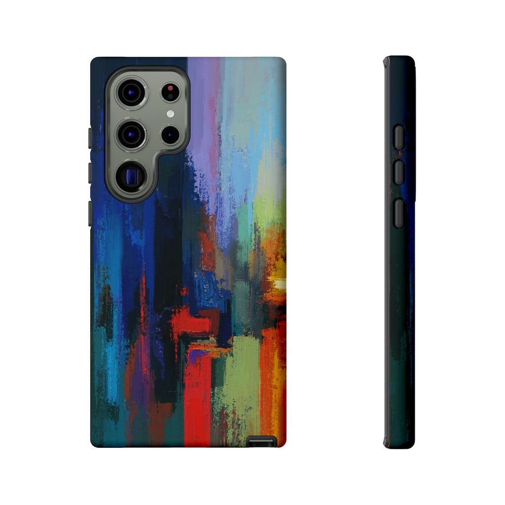 Abstract Colorblock Vibrant Protective iPhone Tough Case