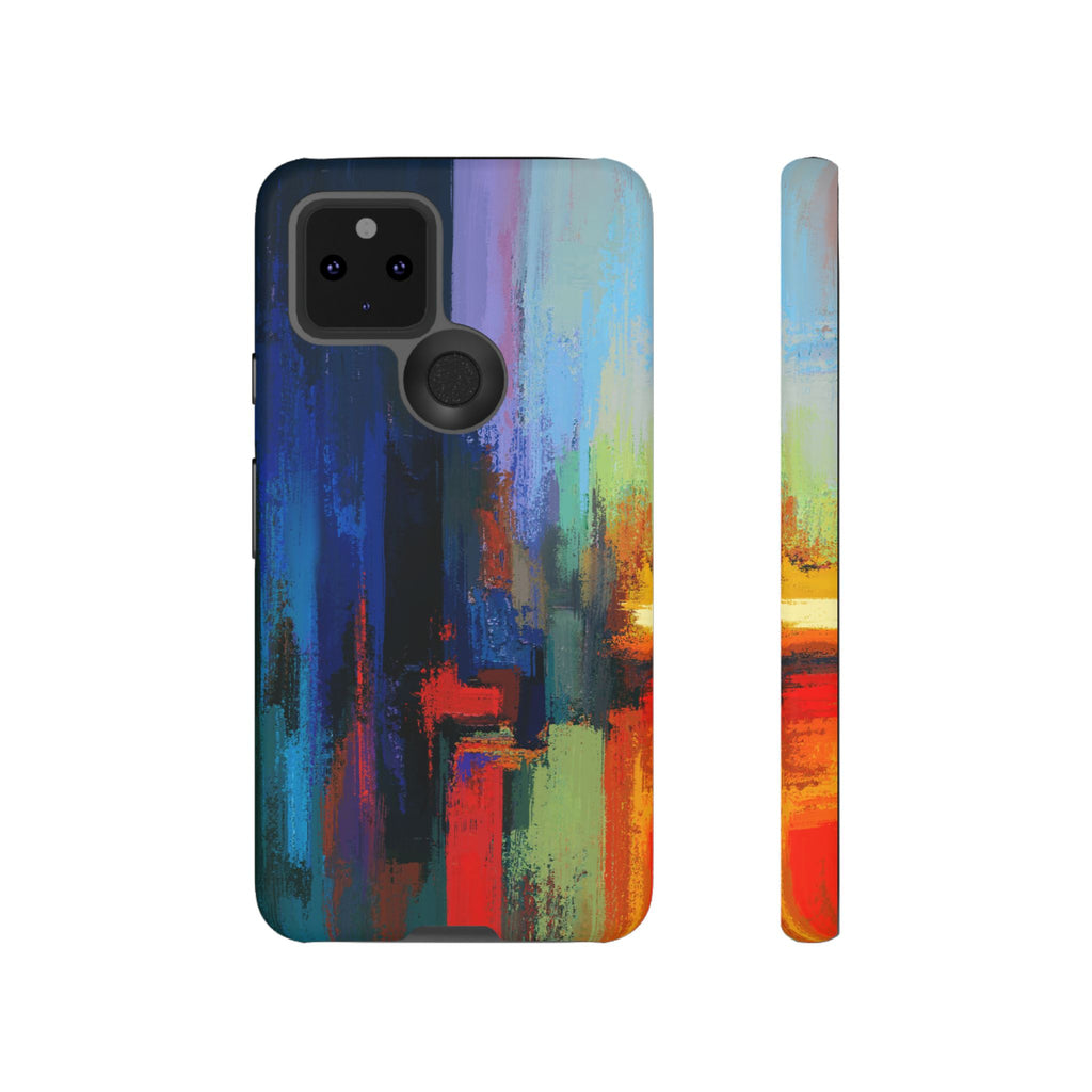 Abstract Colorblock Vibrant Protective iPhone Tough Case