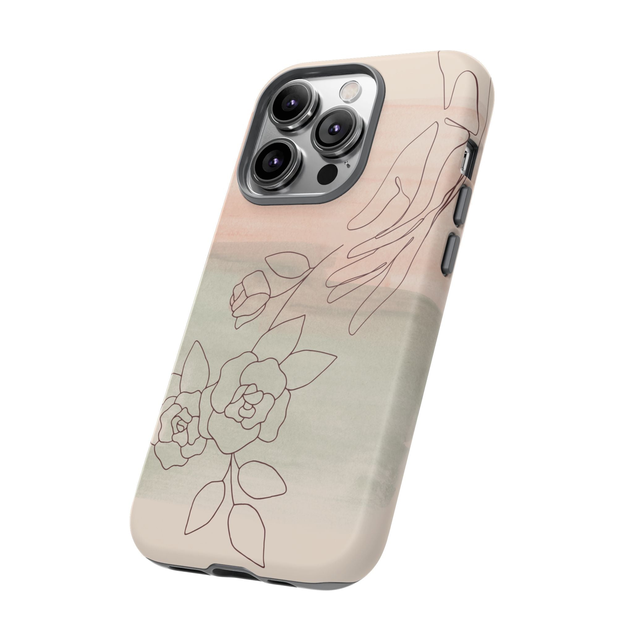 Floral Watercolor Slim Tough Phone Case
