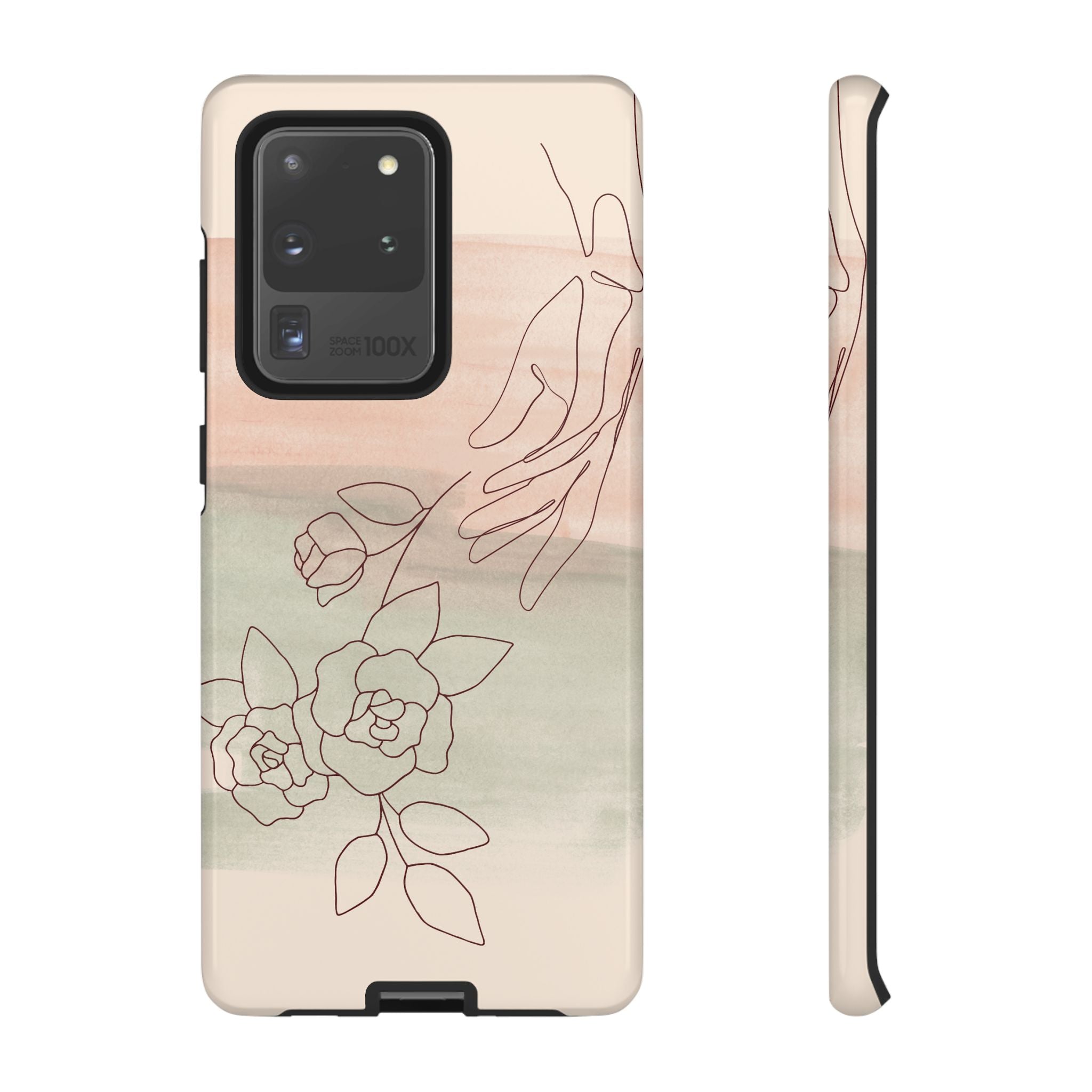 Floral Watercolor Slim Tough Phone Case