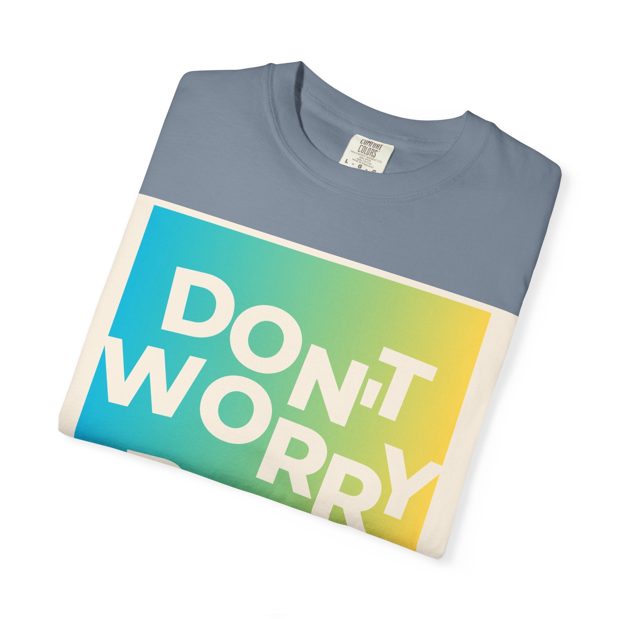 Don't Worry Be Happy Tropical Beach Graphic T-Shirt