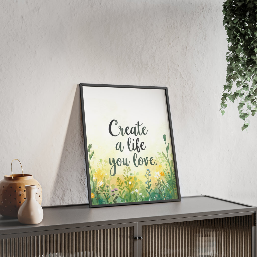Create a Life You Love Framed Wall Art