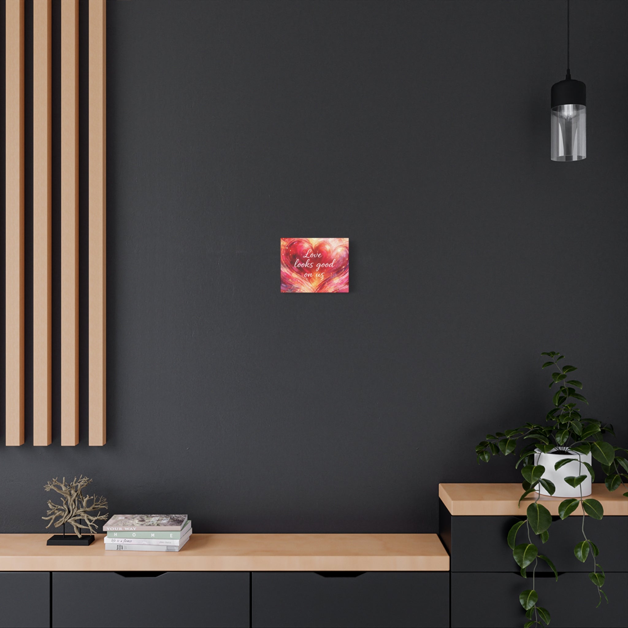 Love Looks Good On Us Matte Canvas Wall Art