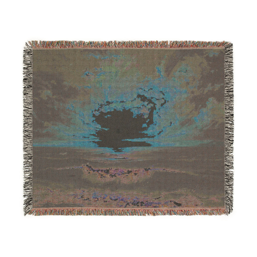 Beach Sunset Woven Blanket