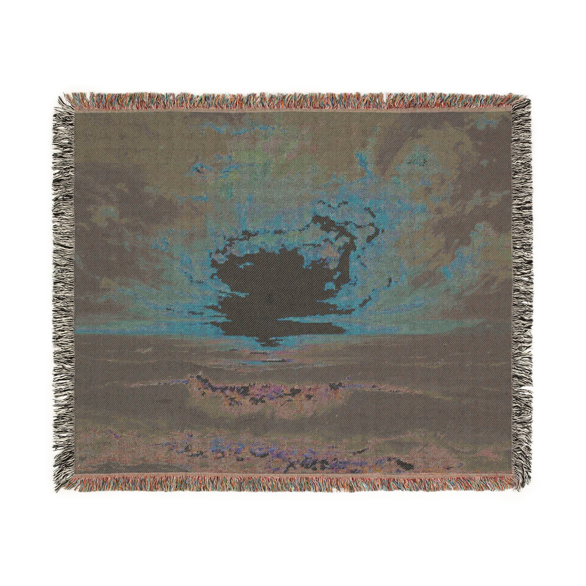 Beach Sunset Woven Blanket