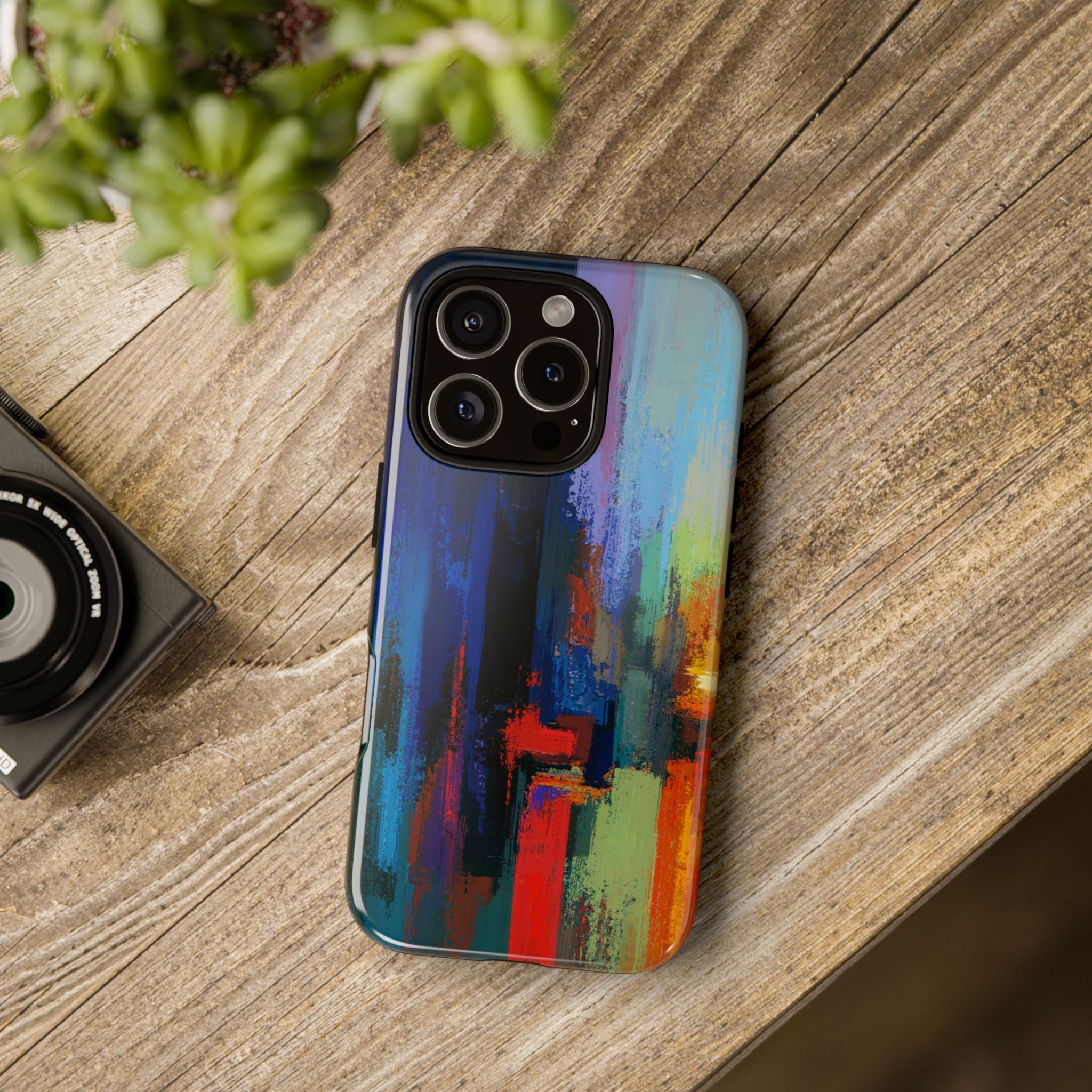 Abstract Colorblock Vibrant Protective iPhone Tough Case