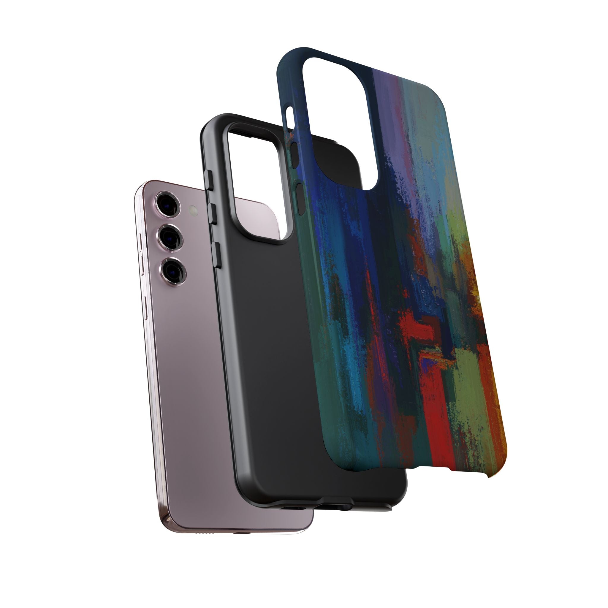 Abstract Colorblock Vibrant Protective iPhone Tough Case