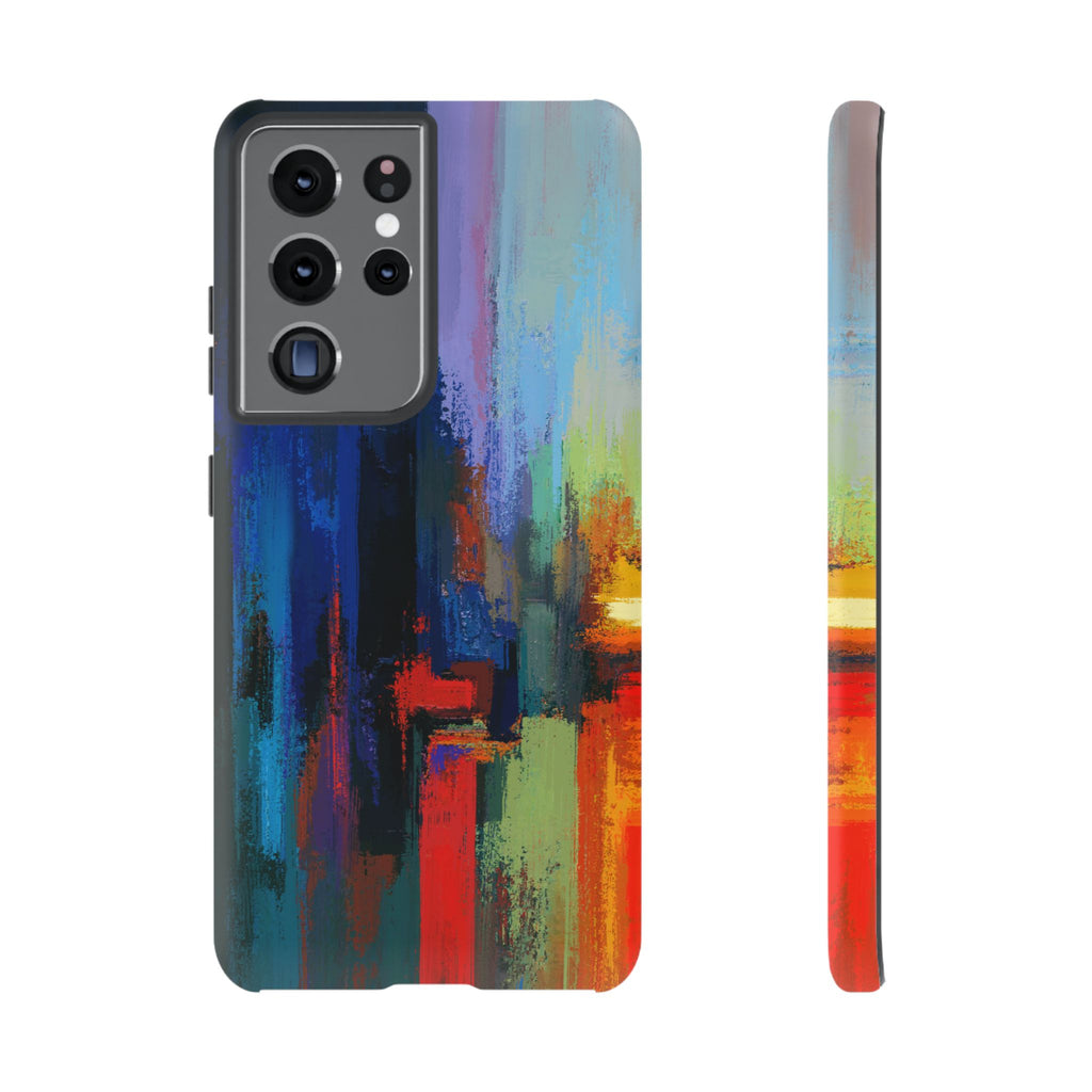 Abstract Colorblock Vibrant Protective iPhone Tough Case