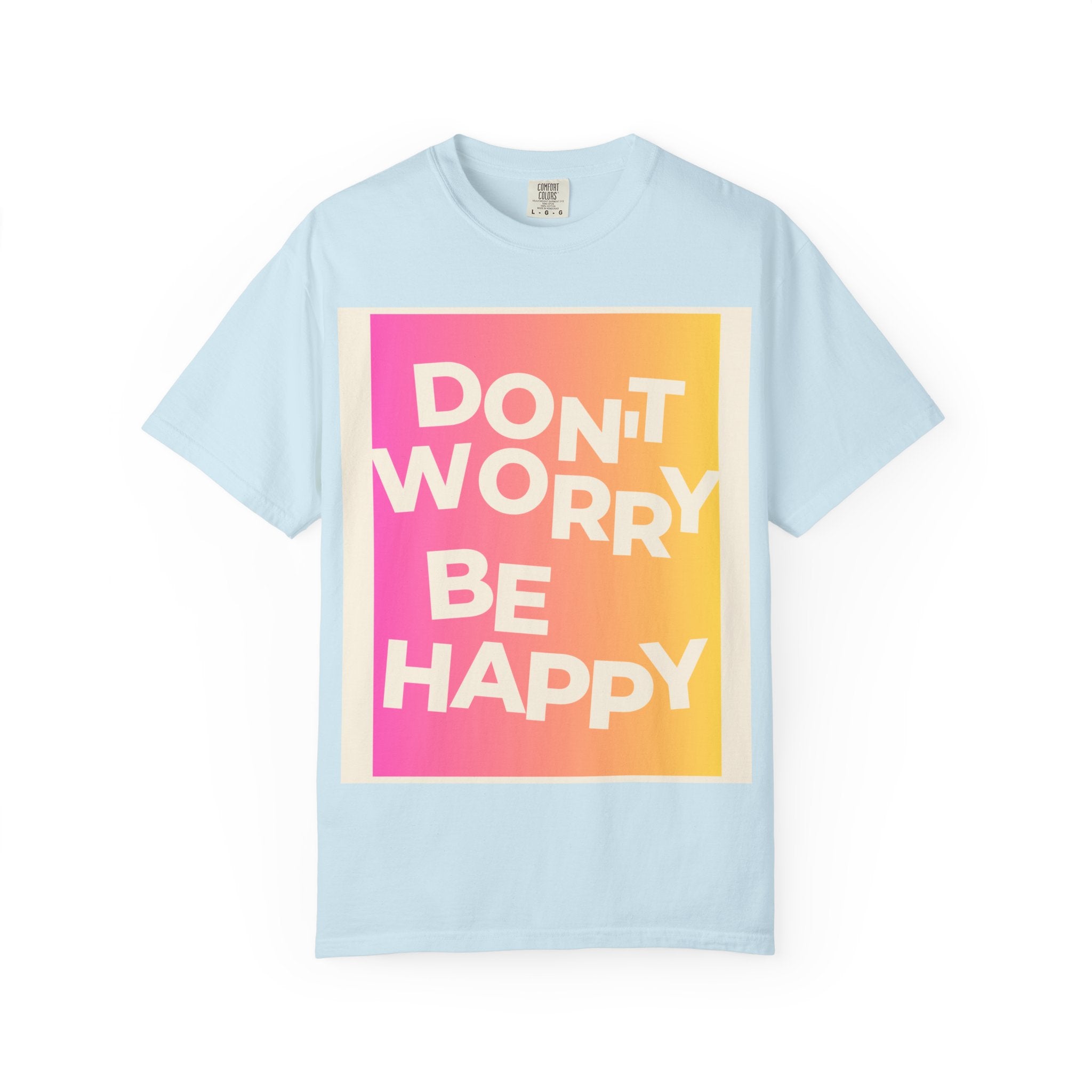 Don’t Worry Be Happy Tropical Beach Graphic Tee