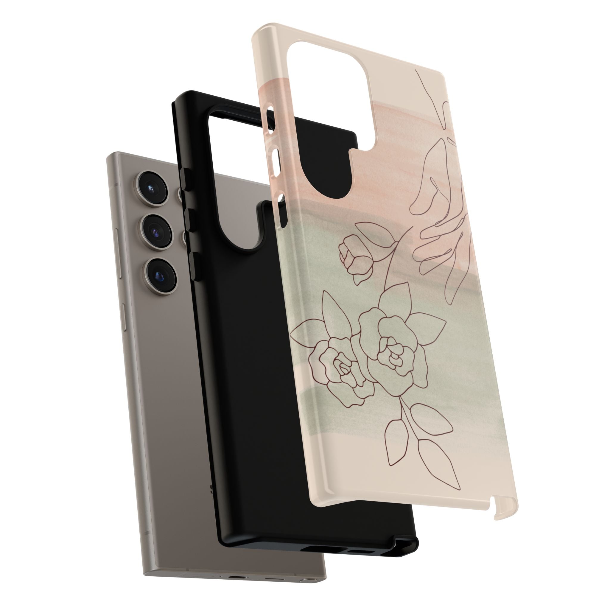 Floral Watercolor Slim Tough Phone Case