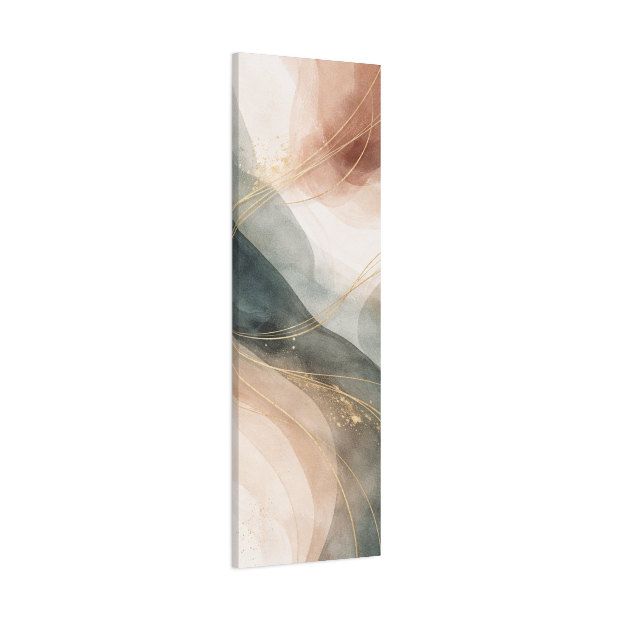 Abstract Coastal Waves Matte Canvas — Stretched Wall Art