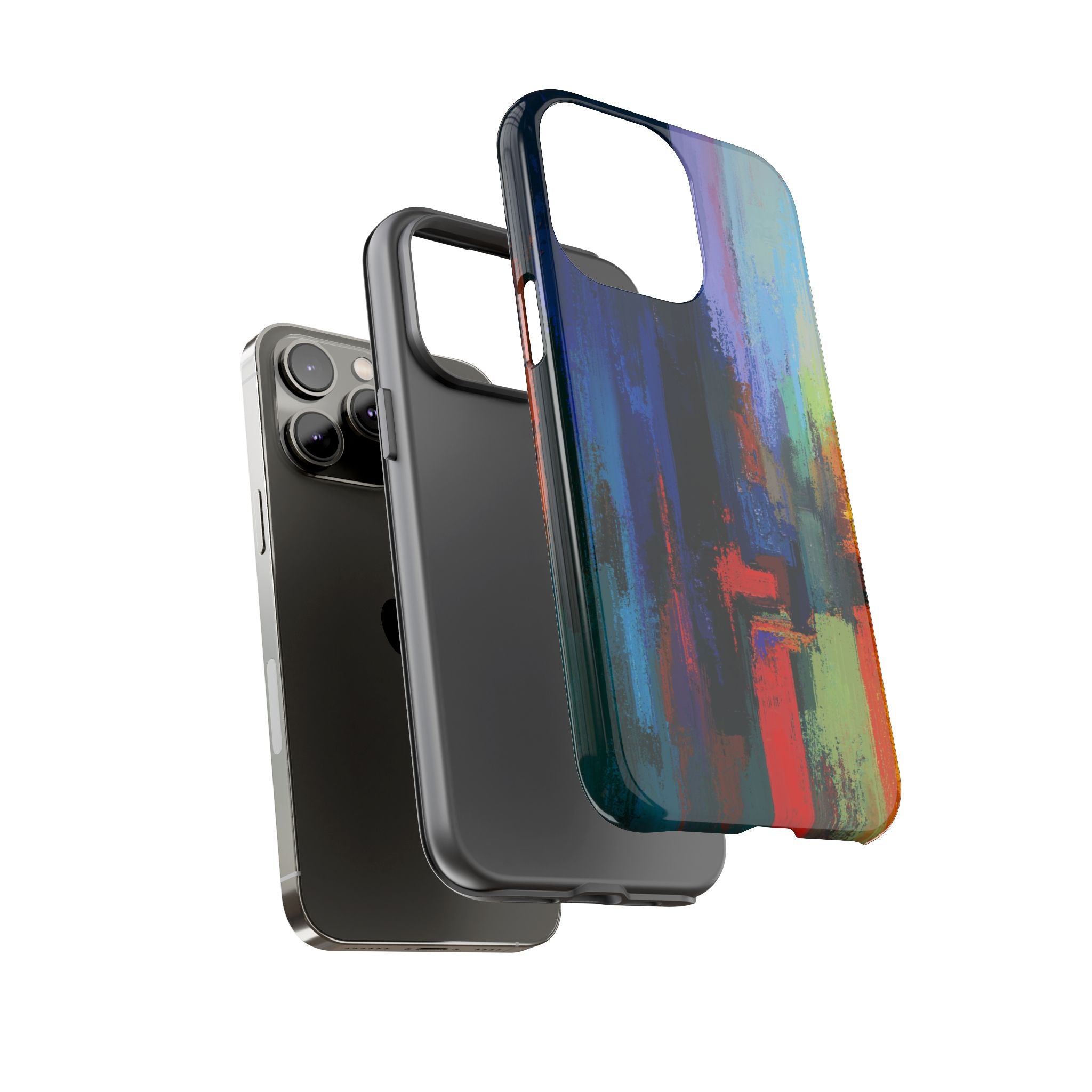 Abstract Colorblock Vibrant Protective iPhone Tough Case