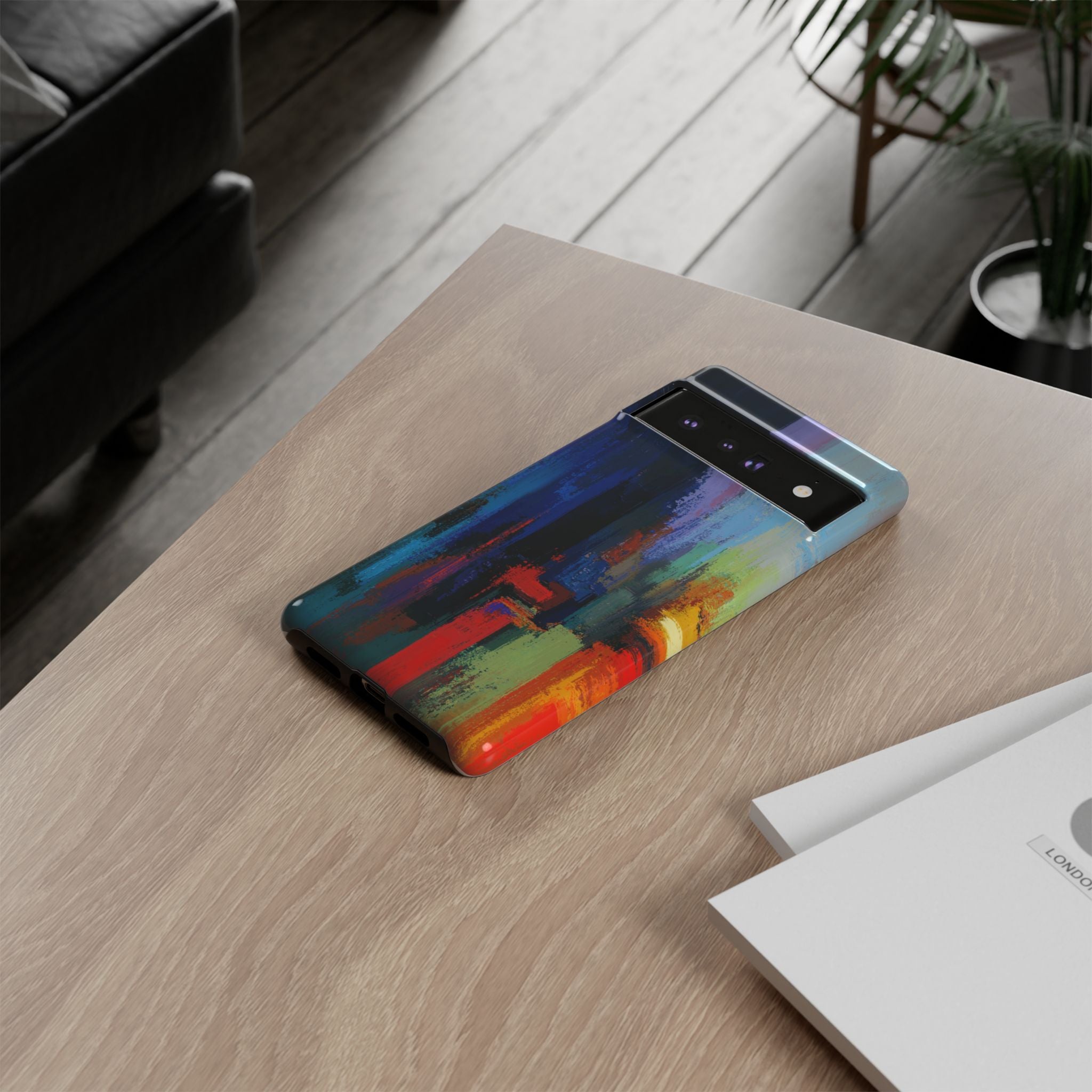 Abstract Colorblock Vibrant Protective iPhone Tough Case