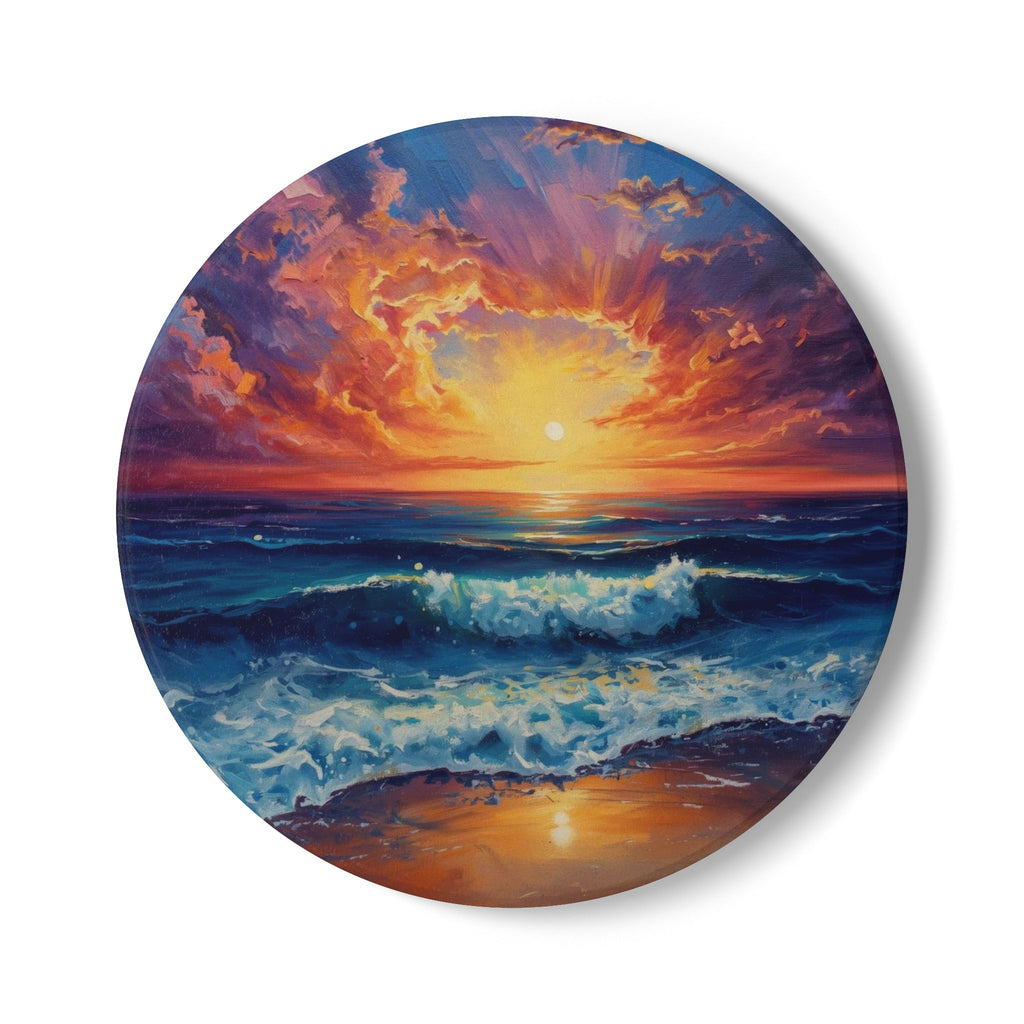Sunset Ocean Ceramic Coaster