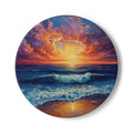 Sunset Ocean Ceramic Coaster