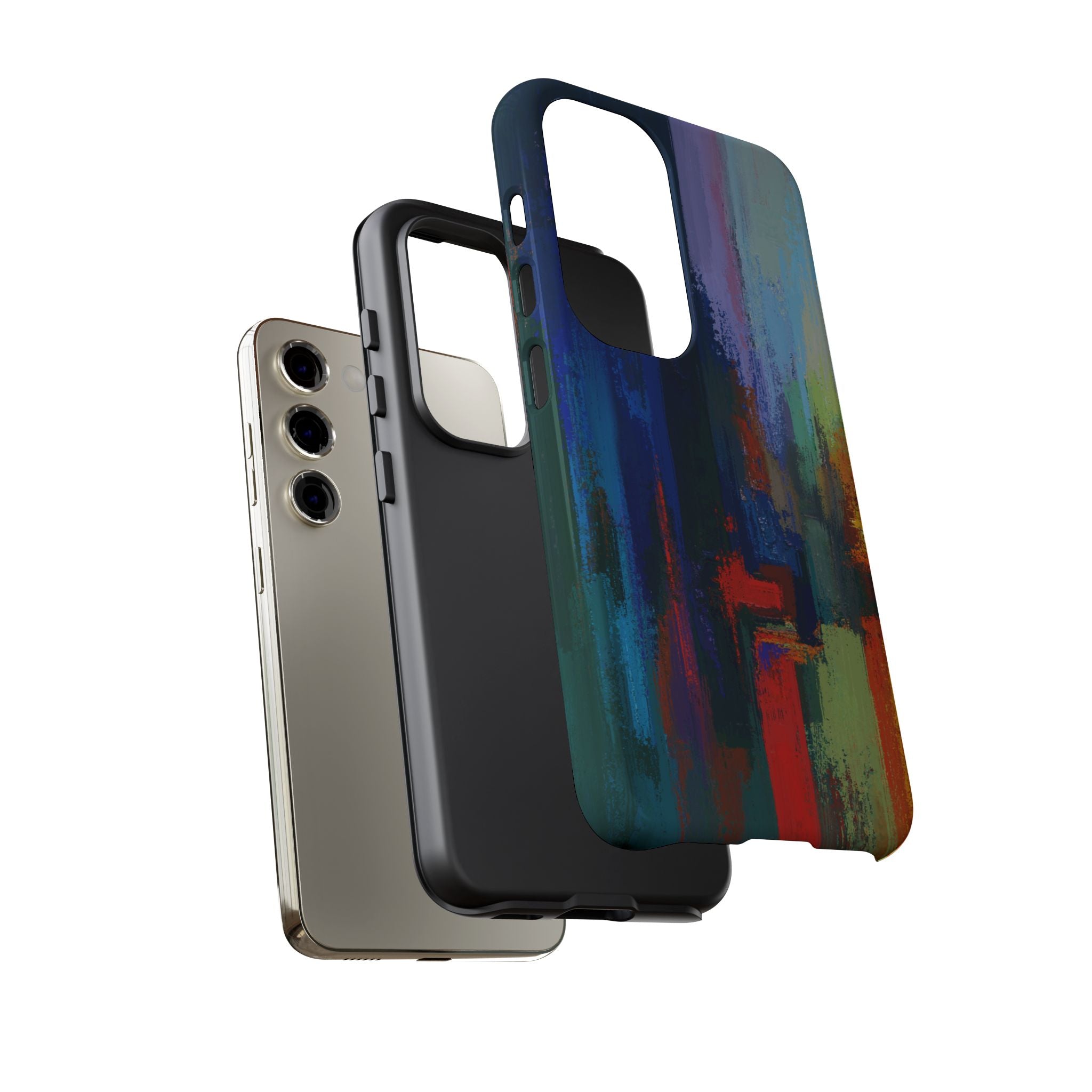 Abstract Colorblock Vibrant Protective iPhone Tough Case