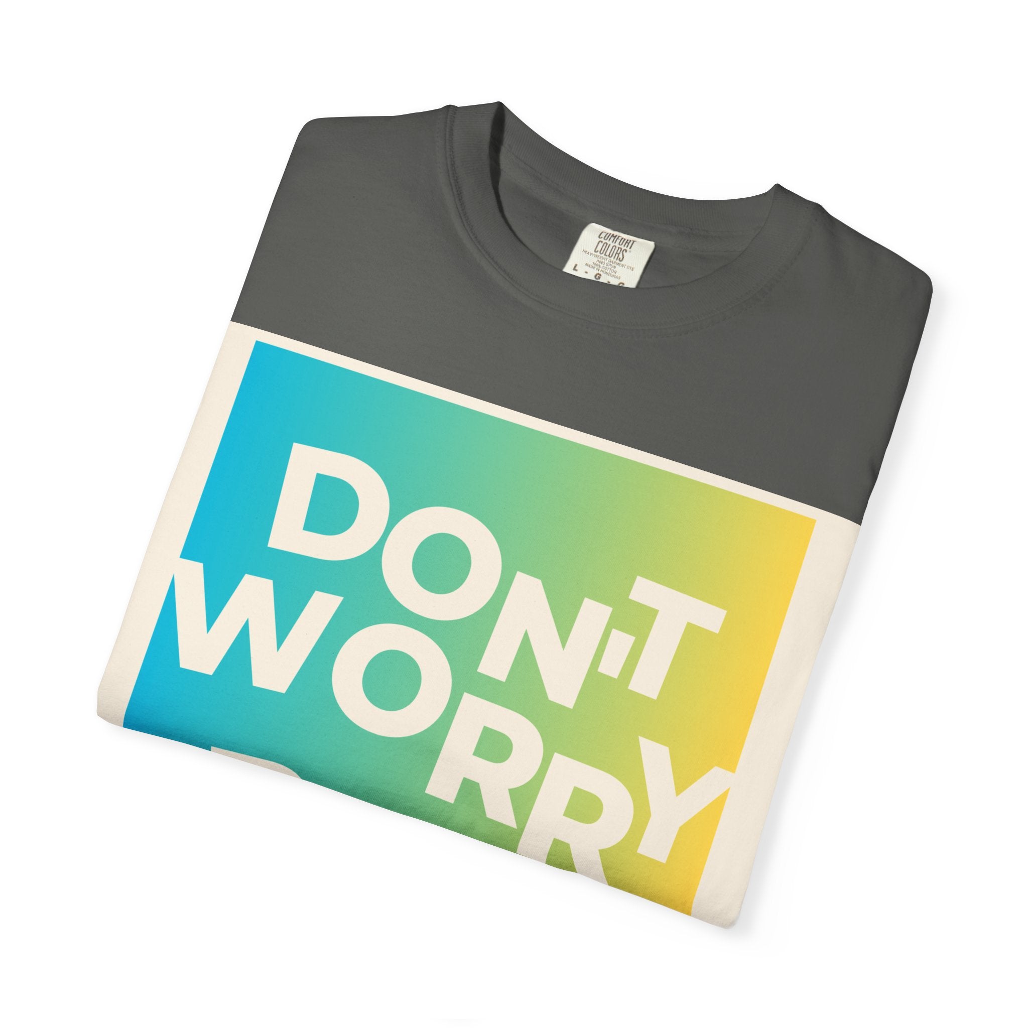 Don't Worry Be Happy Tropical Beach Graphic T-Shirt