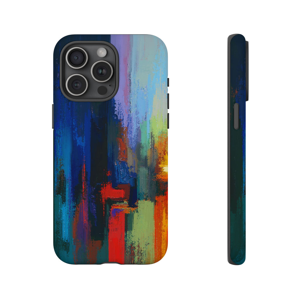 Abstract Colorblock Vibrant Protective iPhone Tough Case
