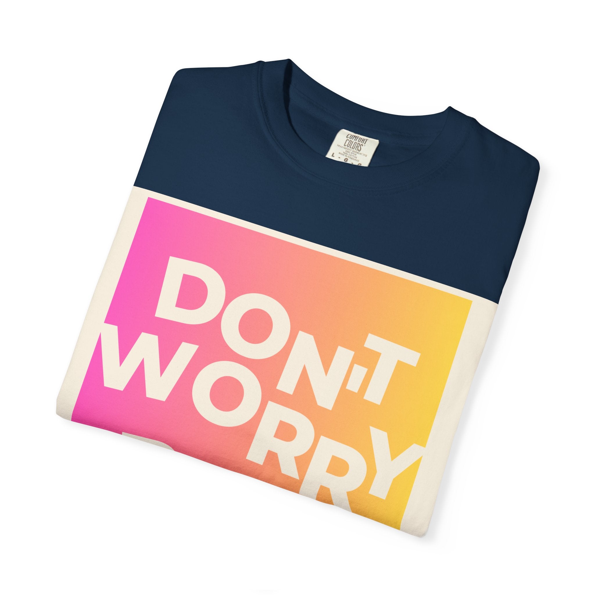 Don’t Worry Be Happy Tropical Beach Graphic Tee
