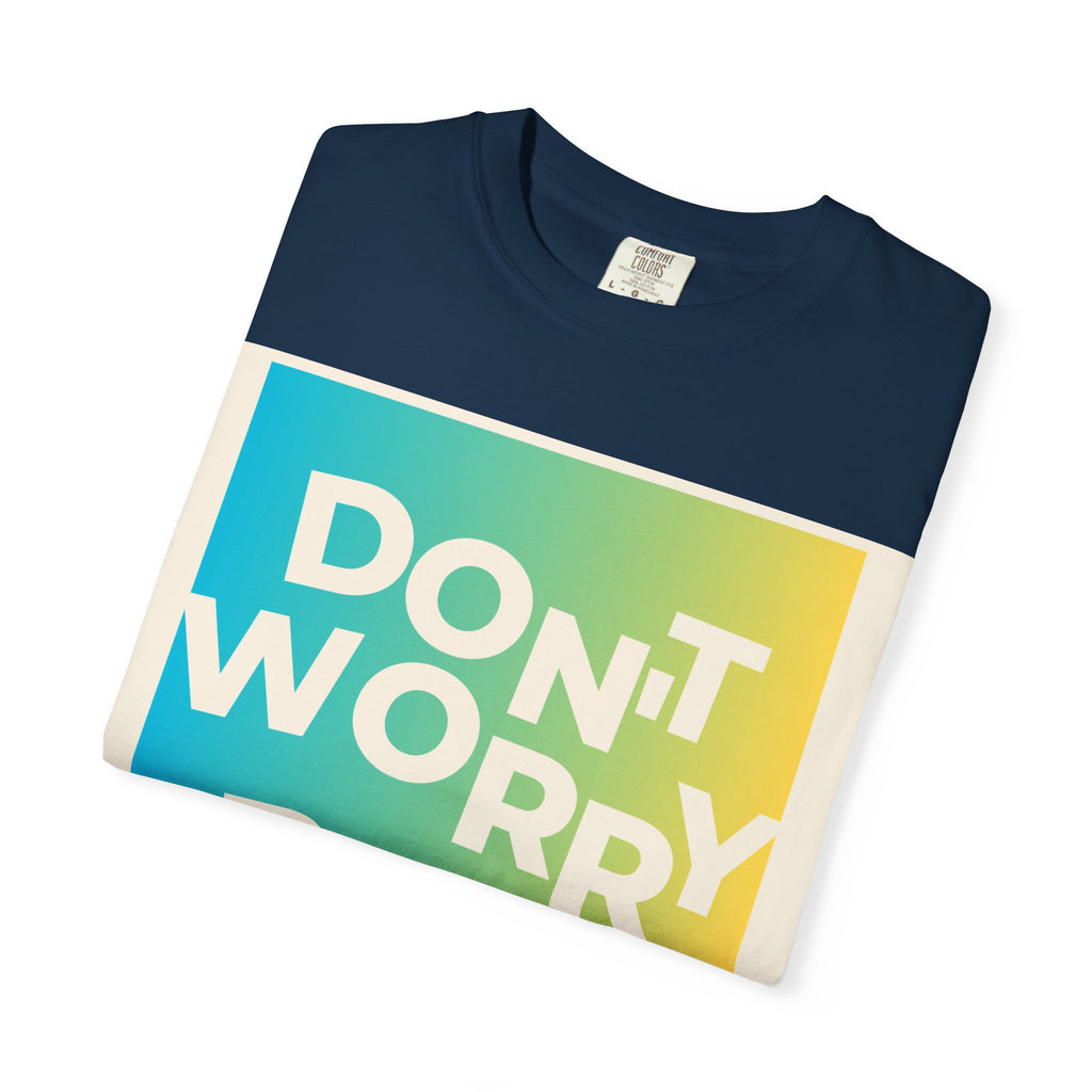 Don't Worry Be Happy Tropical Beach Graphic T-Shirt