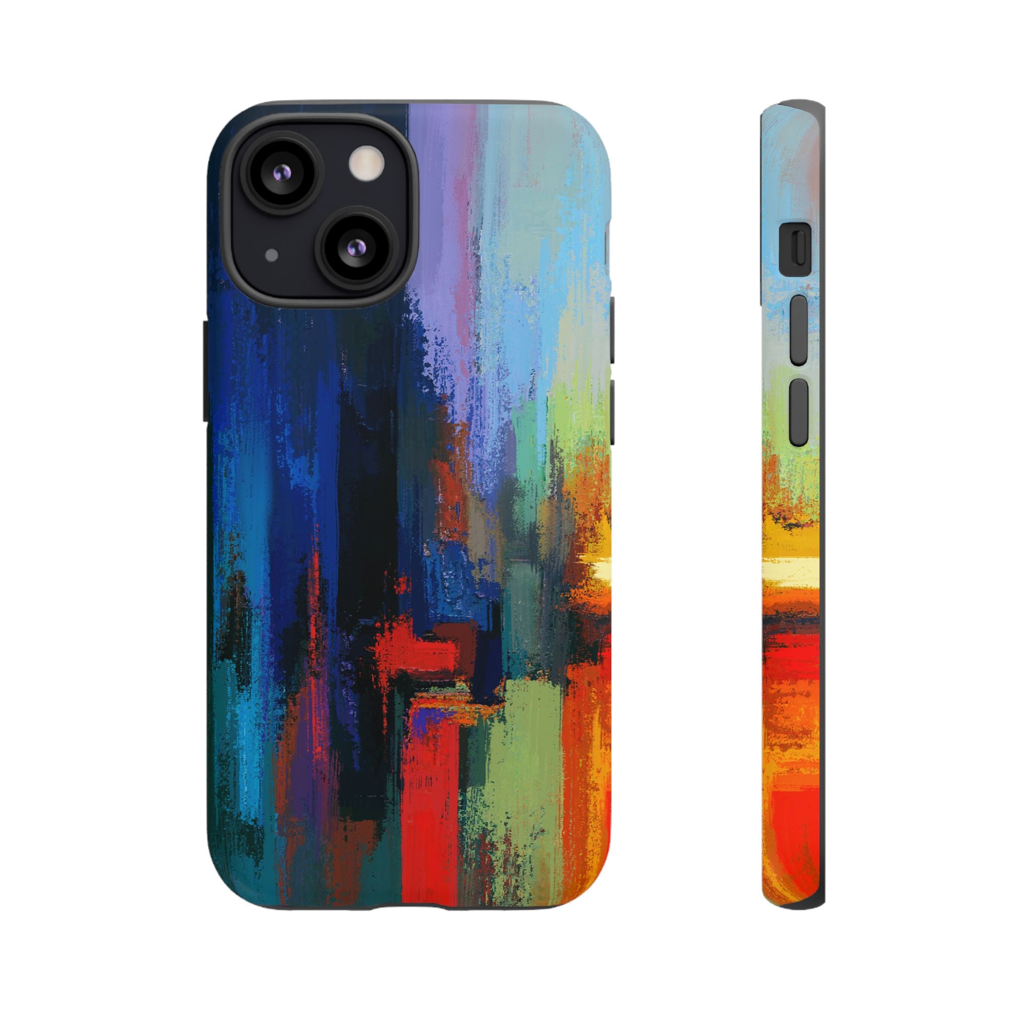 Abstract Colorblock Vibrant Protective iPhone Tough Case