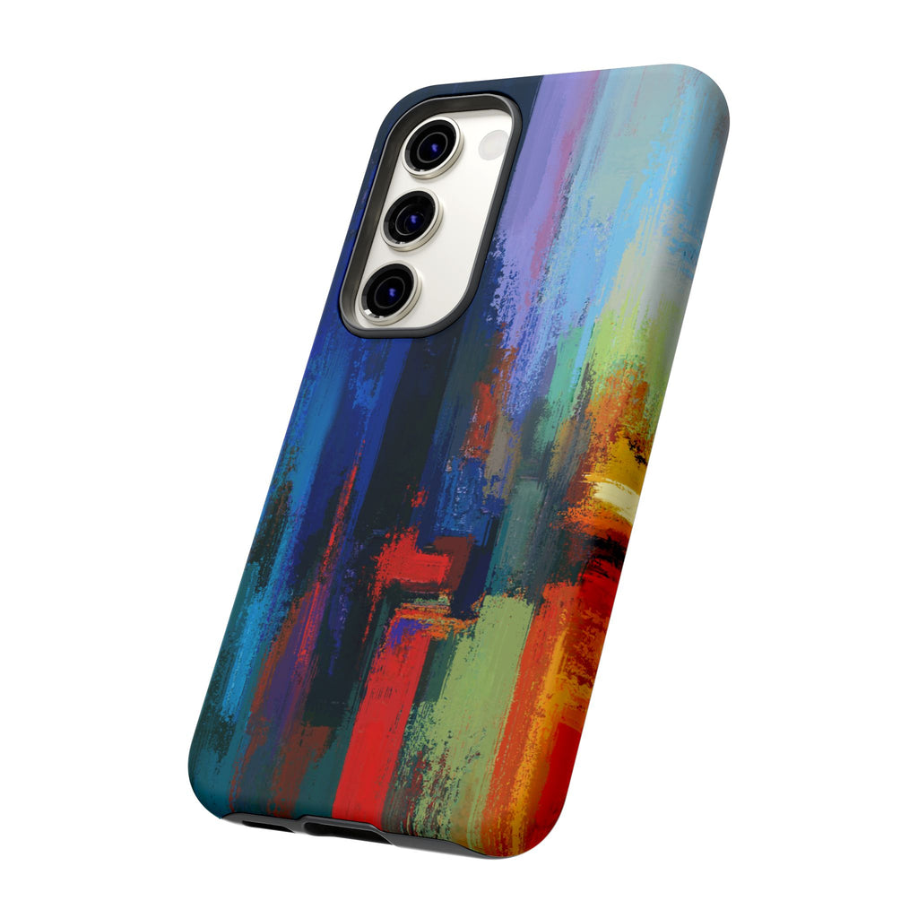 Abstract Colorblock Vibrant Protective iPhone Tough Case