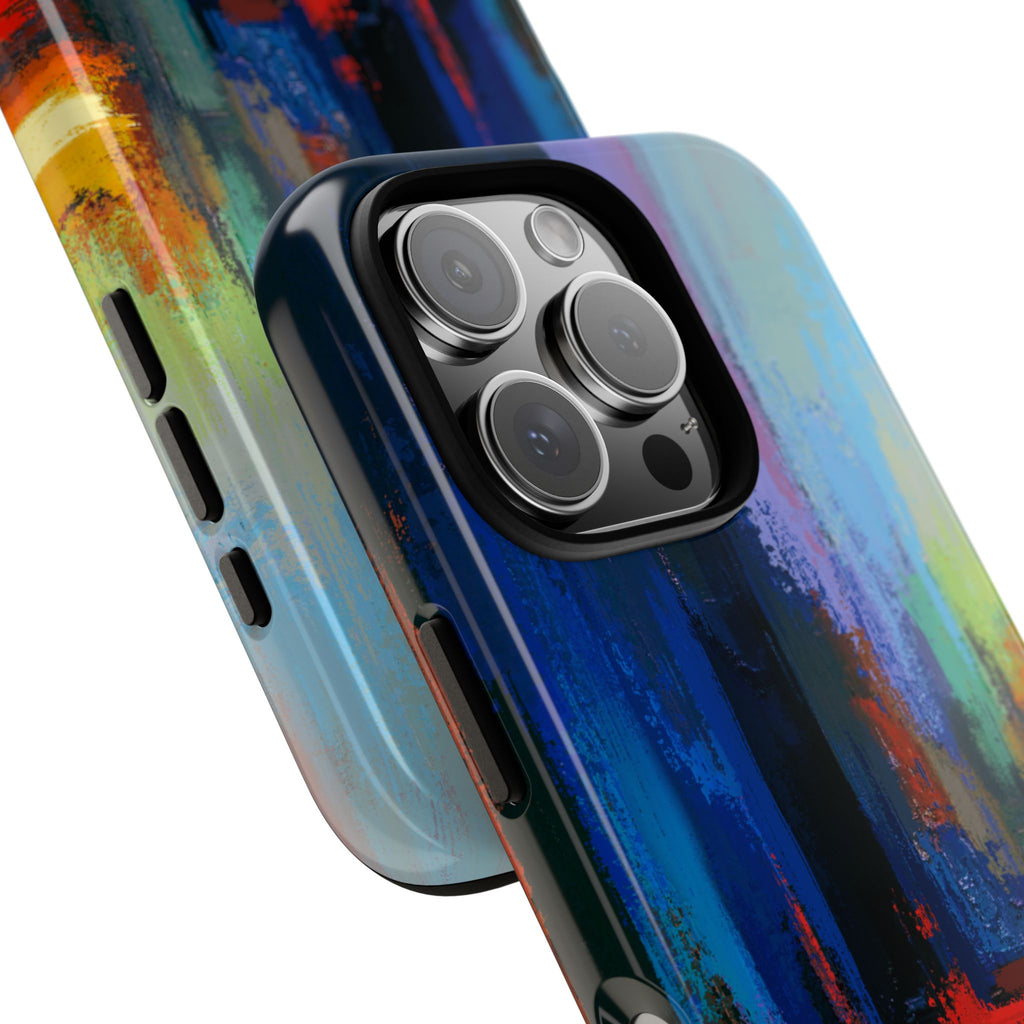 Abstract Colorblock Vibrant Protective iPhone Tough Case