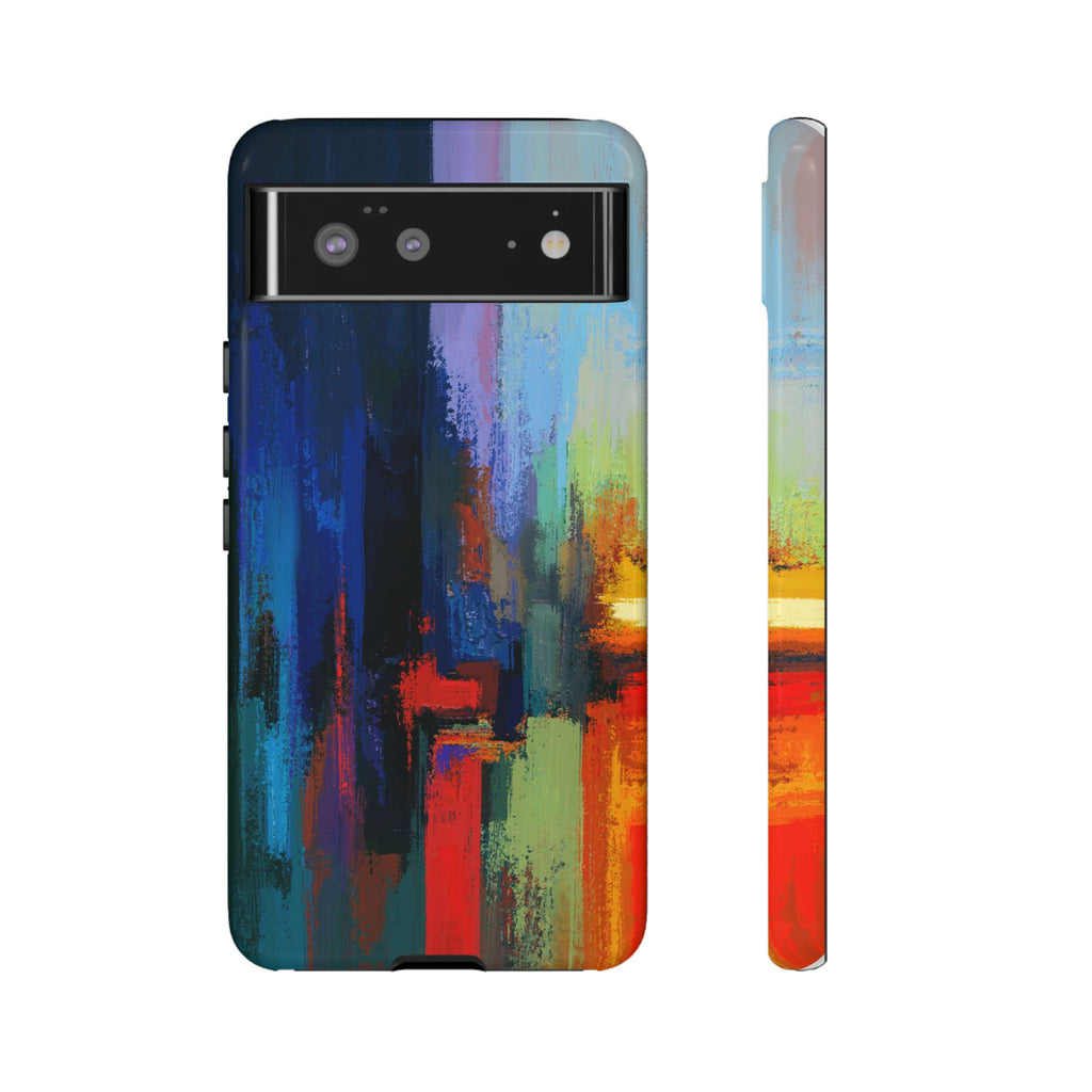 Abstract Colorblock Vibrant Protective iPhone Tough Case