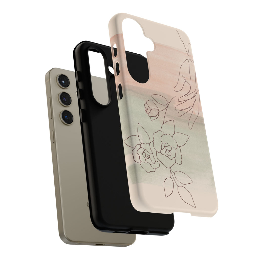 Floral Watercolor Slim Tough Phone Case