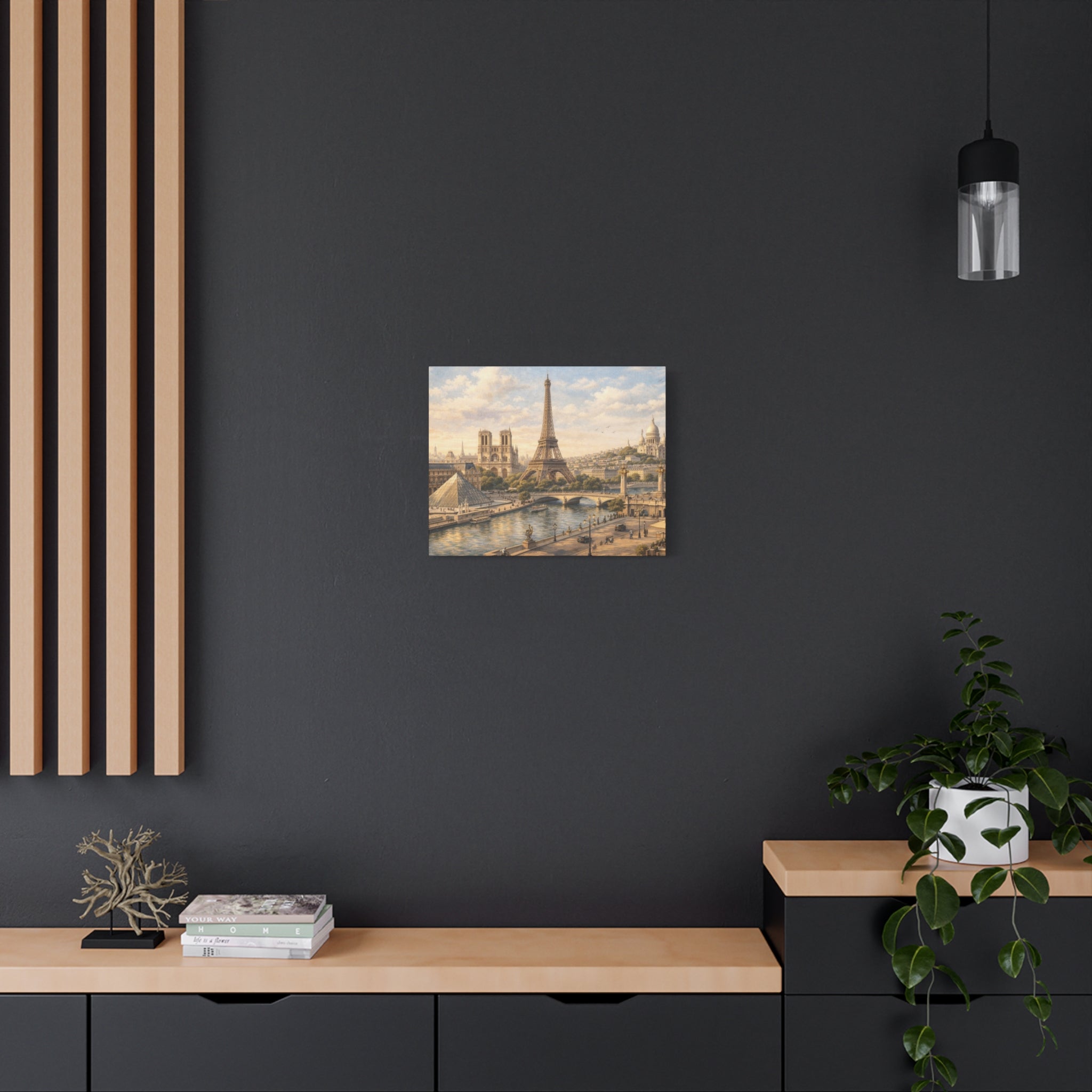 Paris Skyline Matte Canvas Wall Art