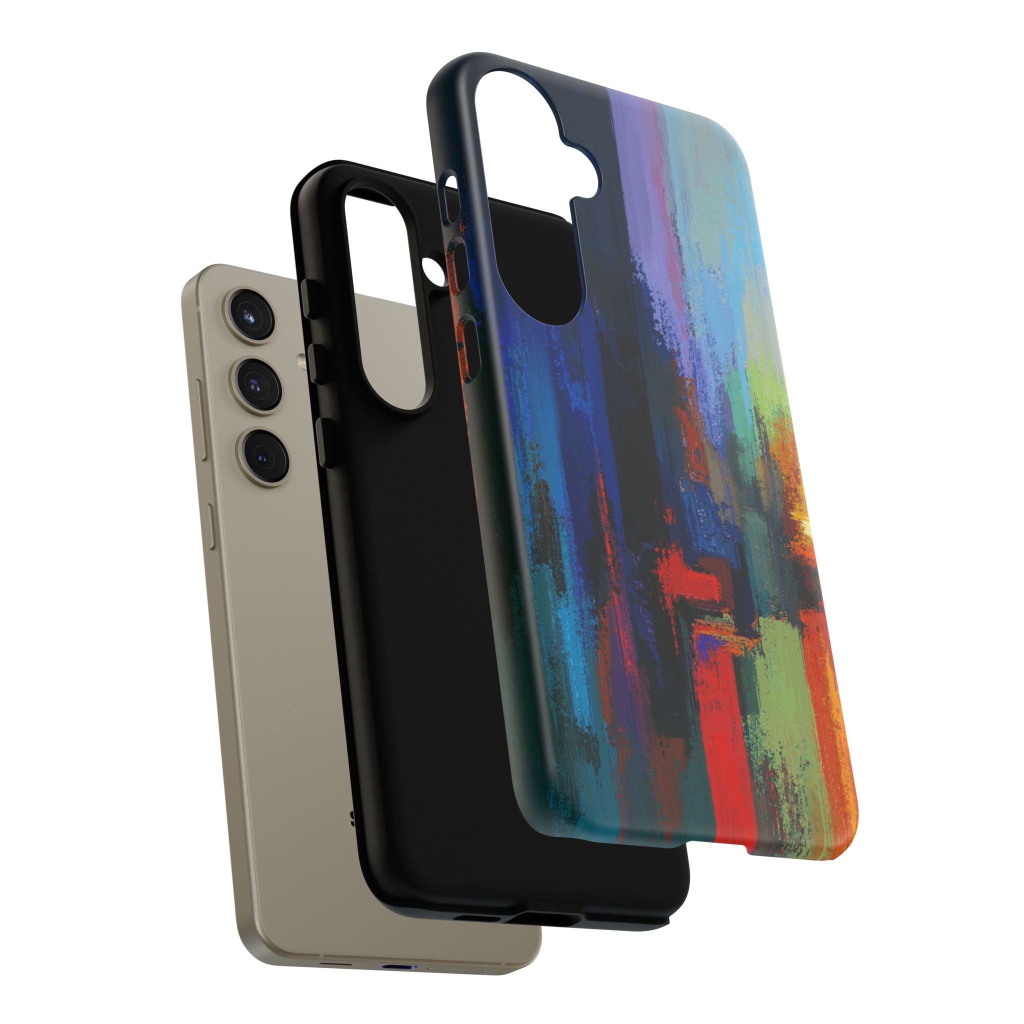 Abstract Colorblock Vibrant Protective iPhone Tough Case