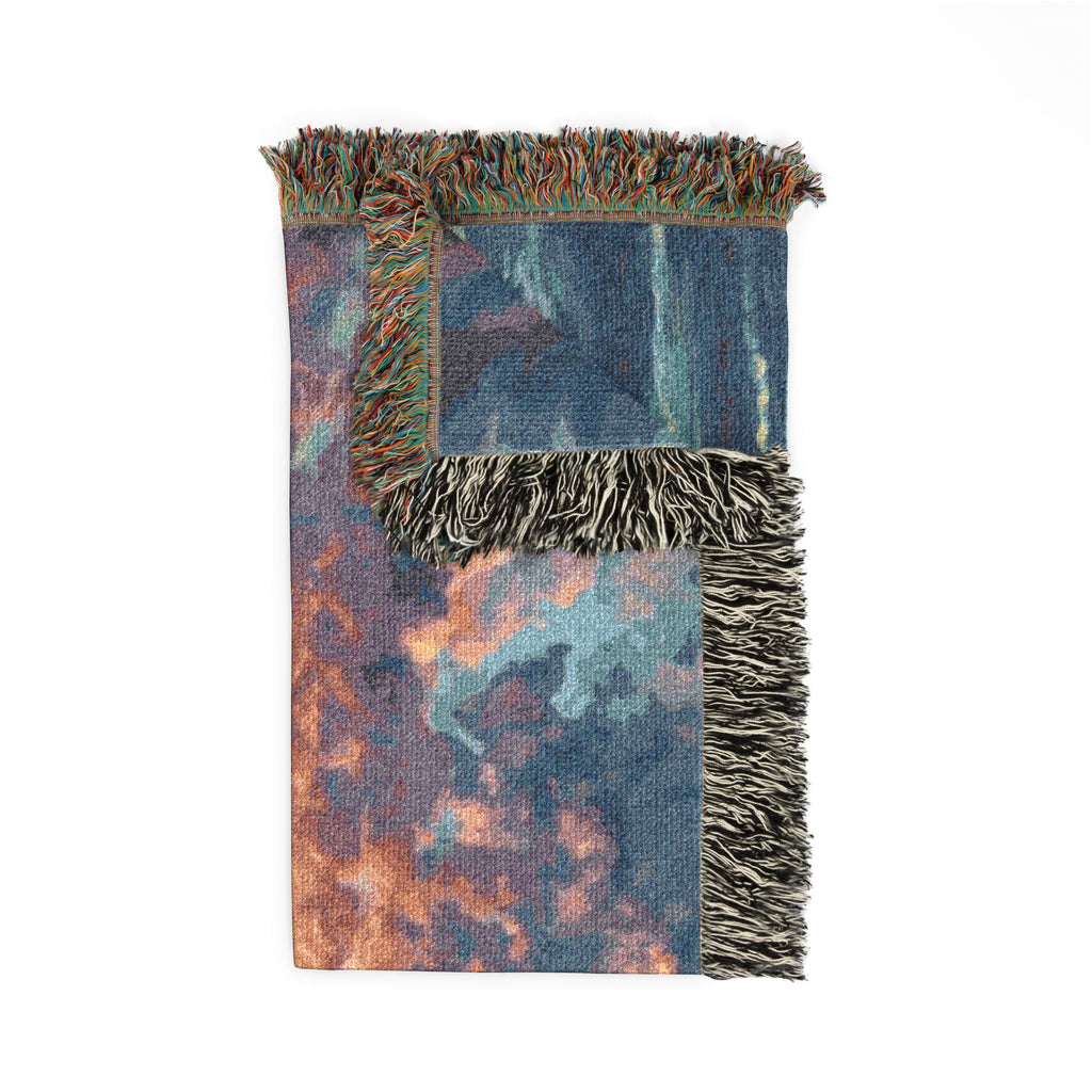 Beach Sunset Woven Blanket