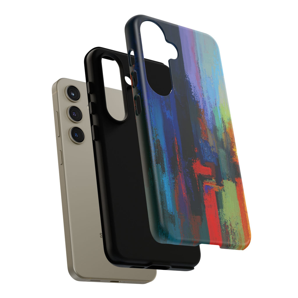 Abstract Colorblock Vibrant Protective iPhone Tough Case